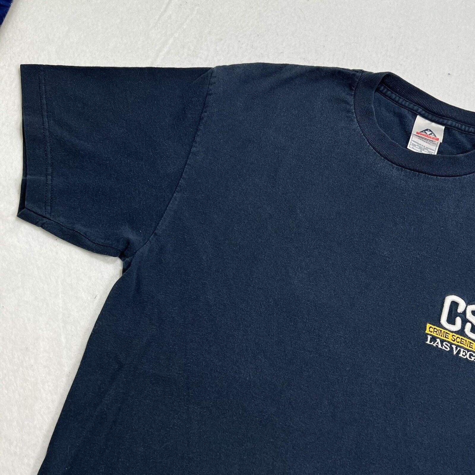 Alstyle Vintage AlStyle Large CSI Las Vegas Embroidered Blue T Shirt Size US L / EU 52-54 / 3 - 6 Thumbnail