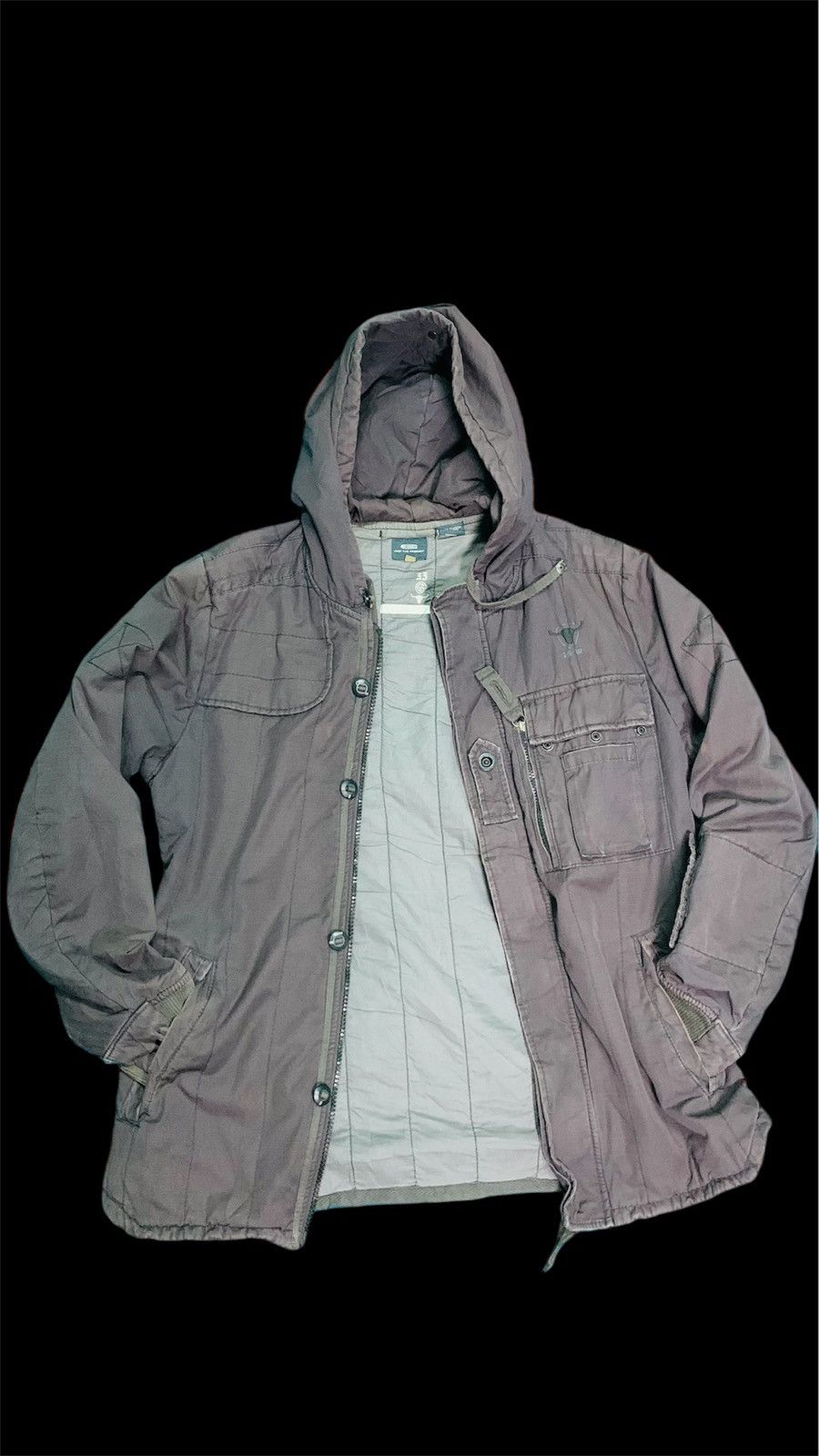 G-Star × Vintage G Star Raw - Capter Quilte d Hooded Shirt US Jacket Size US L / EU 52-54 / 3 - 4 Thumbnail