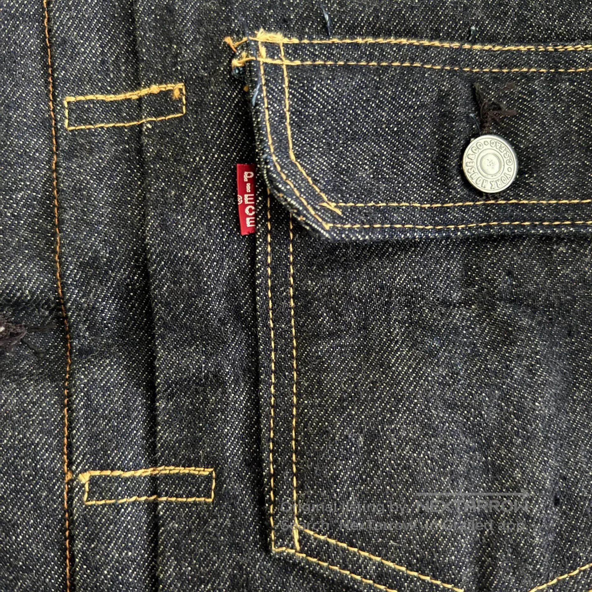 Japanese Brand One Piece Of Rock Denim Jacket. Size US L / EU 52-54 / 3 - 4 Thumbnail