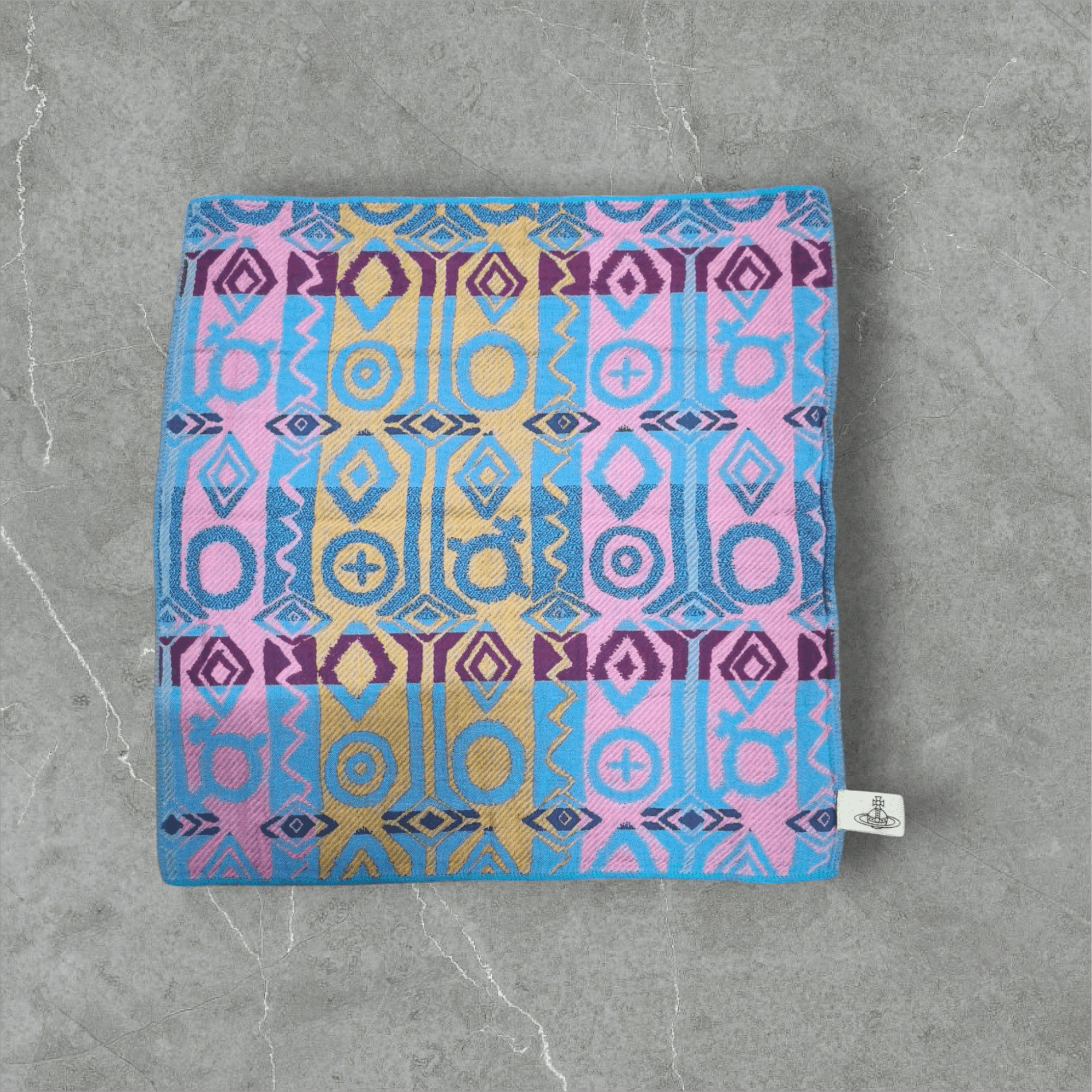 Vivienne Westwood Geometric Fullprint Woven Square Hand Towel/Kerchief Size ONE SIZE - 12 Thumbnail