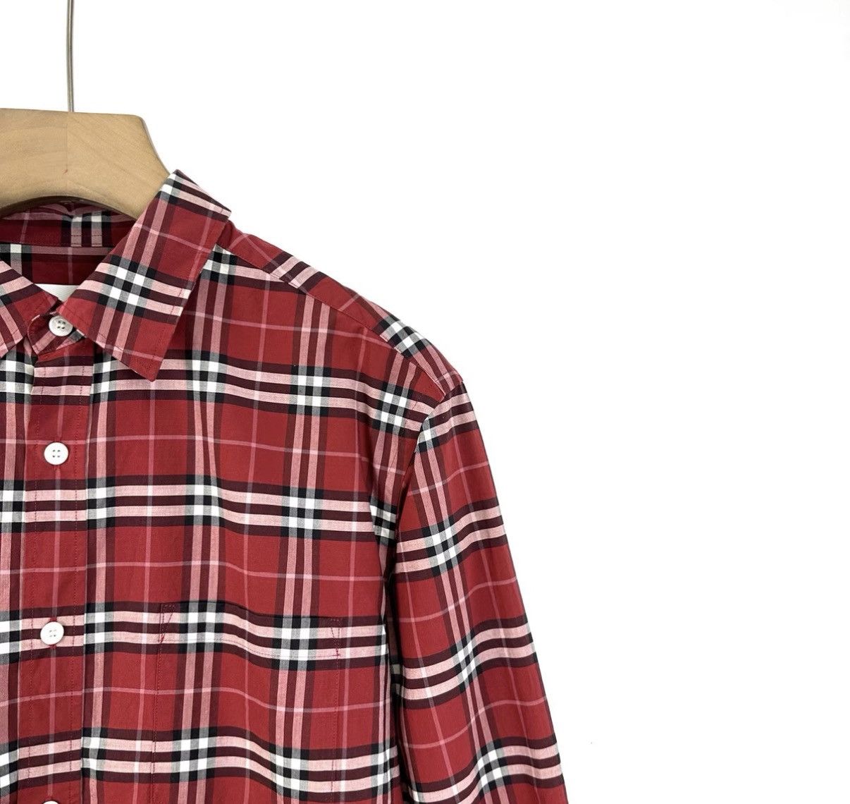 Burberry Burberry/Classic Red Plaid Long Sleeve Shirt K12 Size US M / EU 48-50 / 2 - 5 Thumbnail