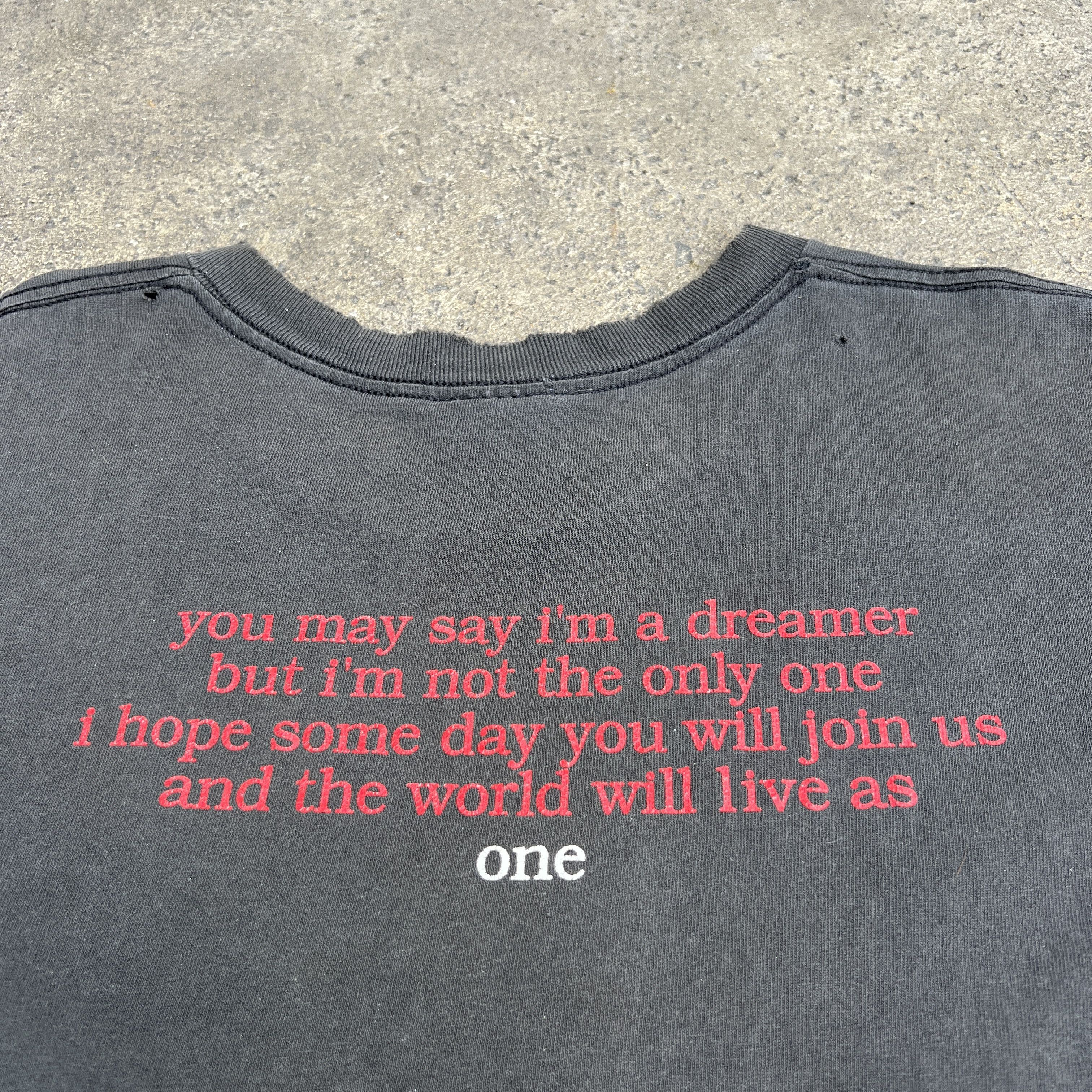 Band Tees Vintage 90s John Lennon The Beatles Promo Tee Faded Yoko Ono Size US L / EU 52-54 / 3 - 12 Thumbnail