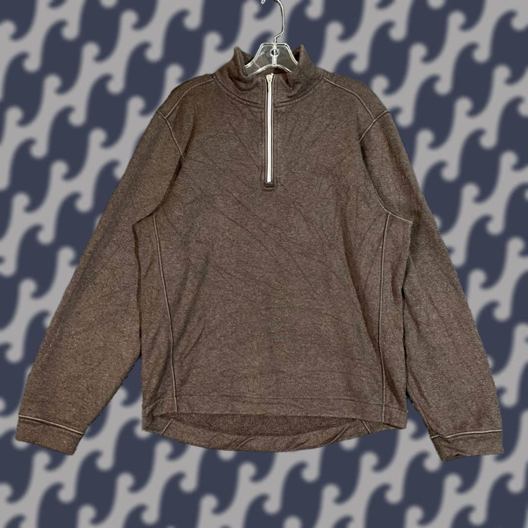 Vintage Buki Seattle Brown Quarter Zip Tech Pullover Sweater Womens Large Shirt Size L / US 10 / IT 46 - 1 Thumbnail