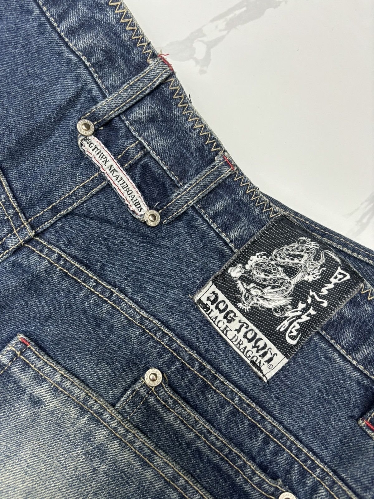 Dogtown × Powell Peralta RARE🔥DOGTOWN SKATEBOARDS BAGGY HIPHOP JEANS BLACK DRAGON Size US 32 / EU 48 - 13 Thumbnail