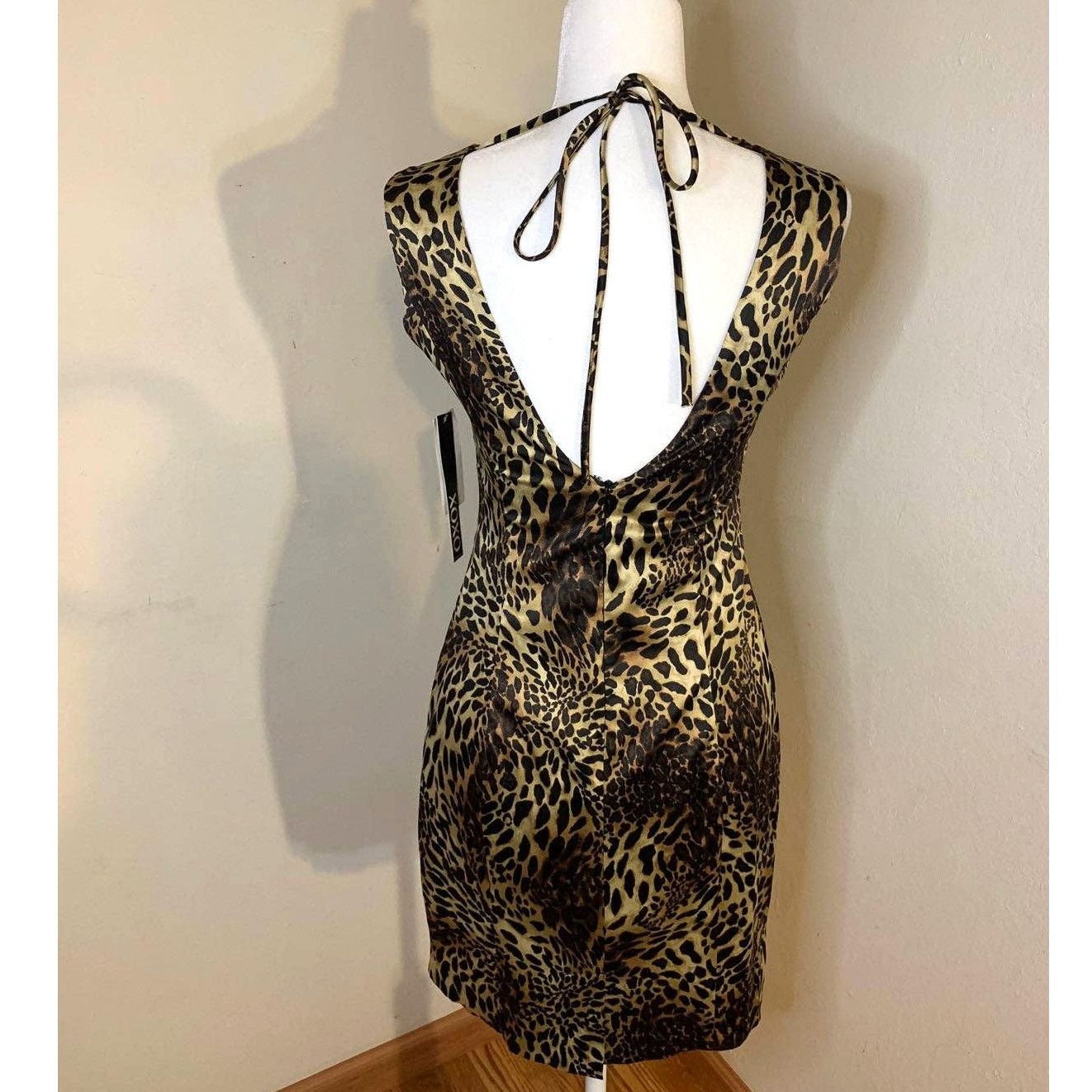 Other XOXO Leopard Dress Women Size 3/4 Mini Dress (NWT) Size S / US 4 / IT 40 - 4 Thumbnail