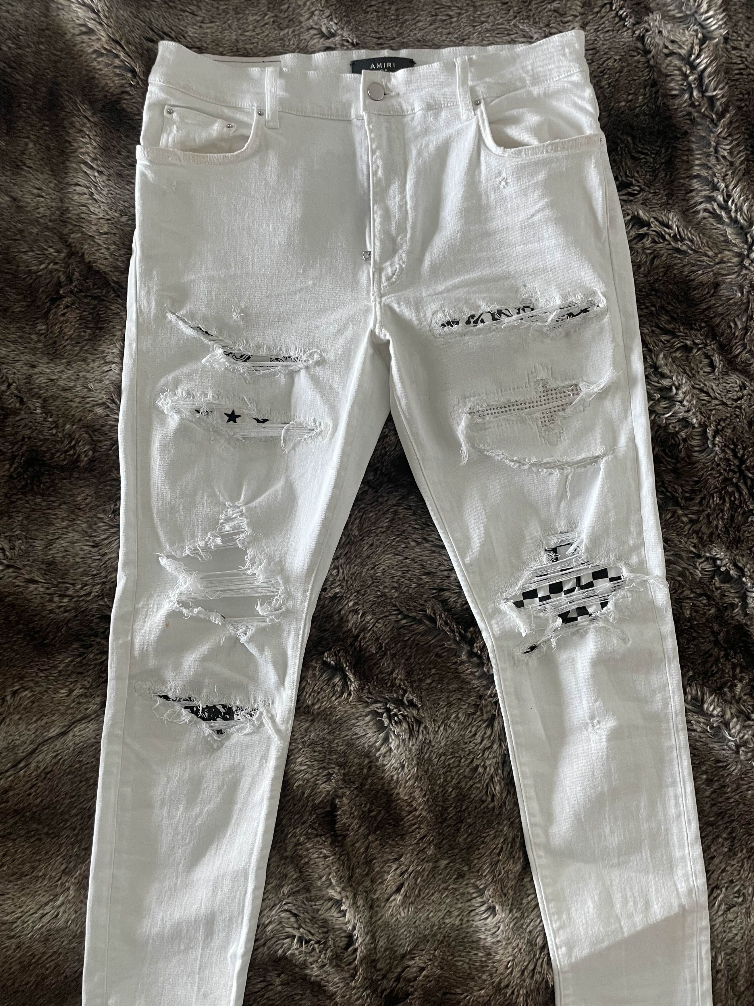 Amiri Amiri Thrasher Checkers Pattern Jeans Size US 36 / EU 52 - 1 Thumbnail
