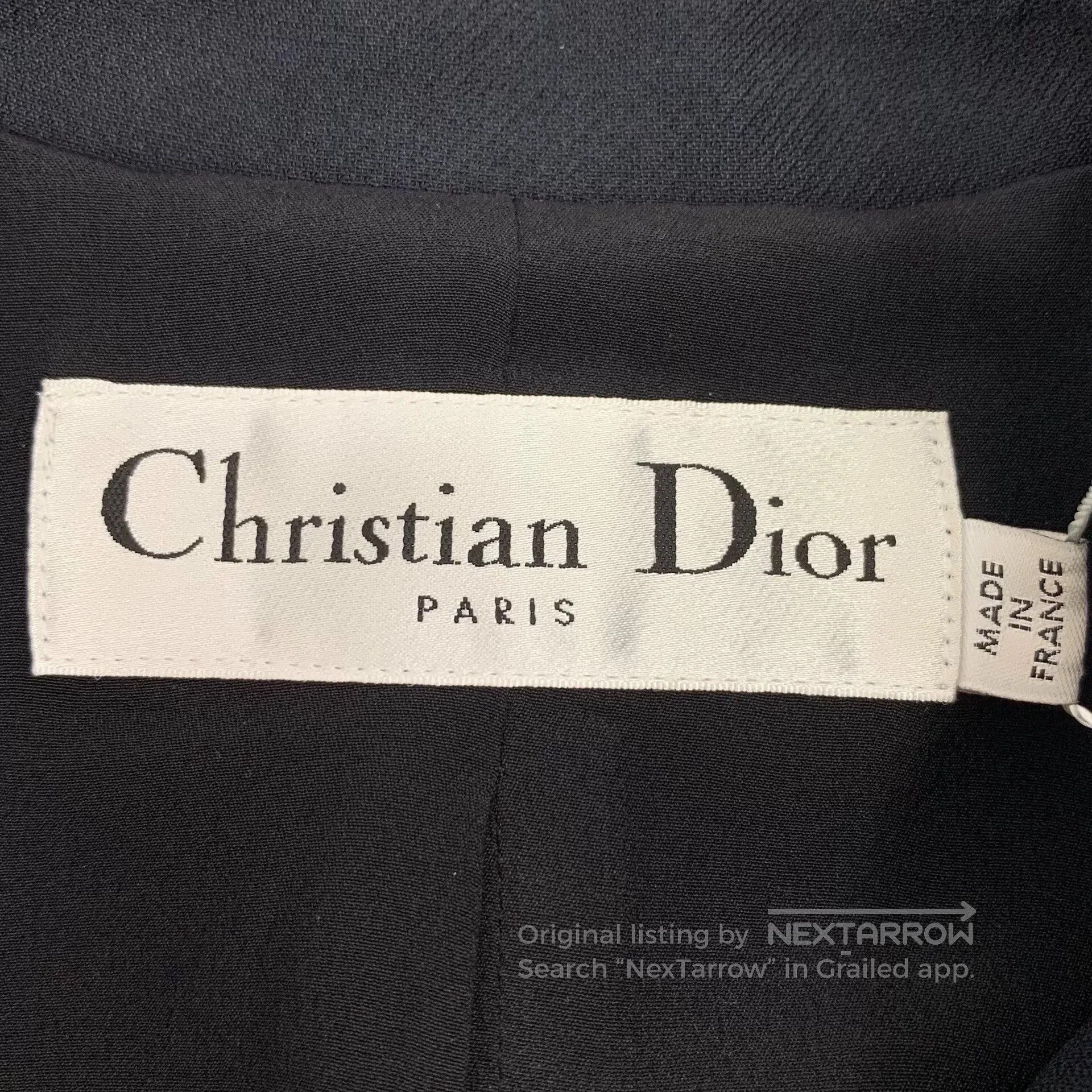 Dior black wool sleeveless button-up dress by dior. Size M / US 6-8 / IT 42-44 - 6 Thumbnail