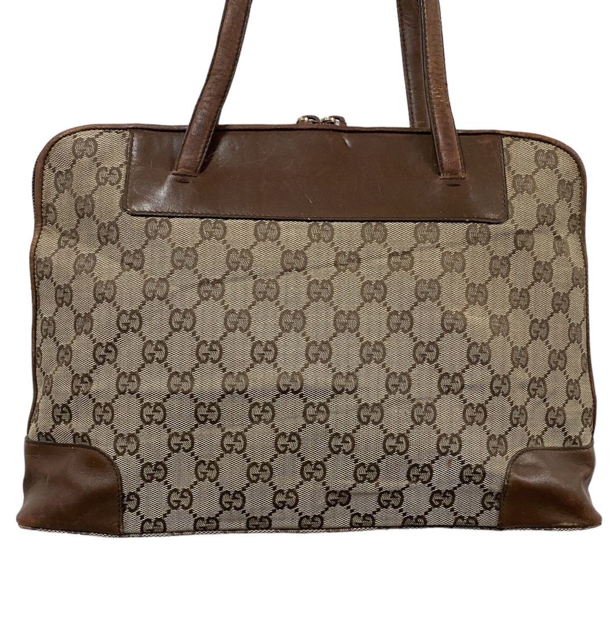 Gucci Vtg🔥Authentic Gucci GG Canvas Handbag Size ONE SIZE - 4 Thumbnail