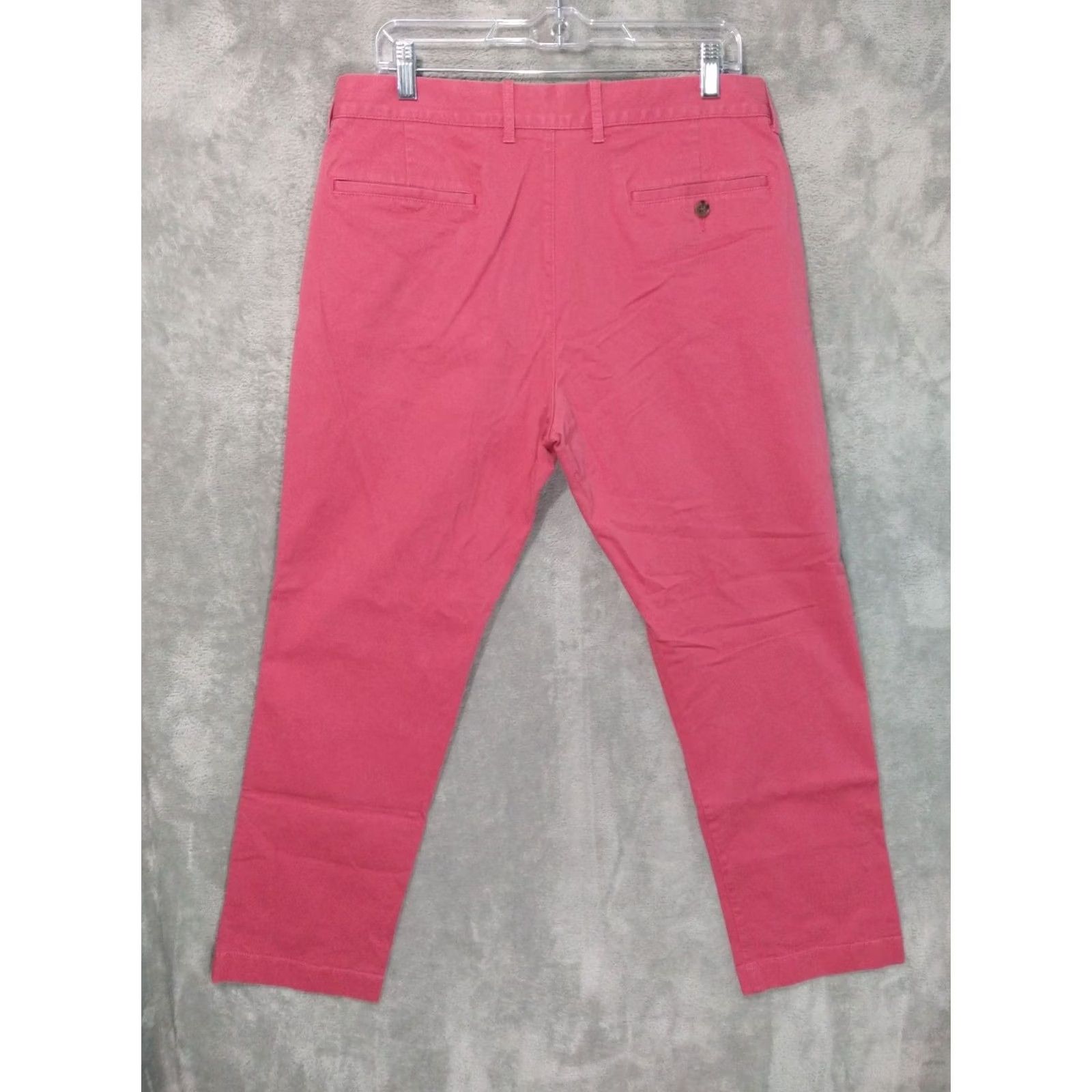 J.Crew J.CREW Pants Mens 33x30 Pink Chino Flex Straight Leg Casual Stretch Preppy Shirt? Size US 33 - 2 Thumbnail
