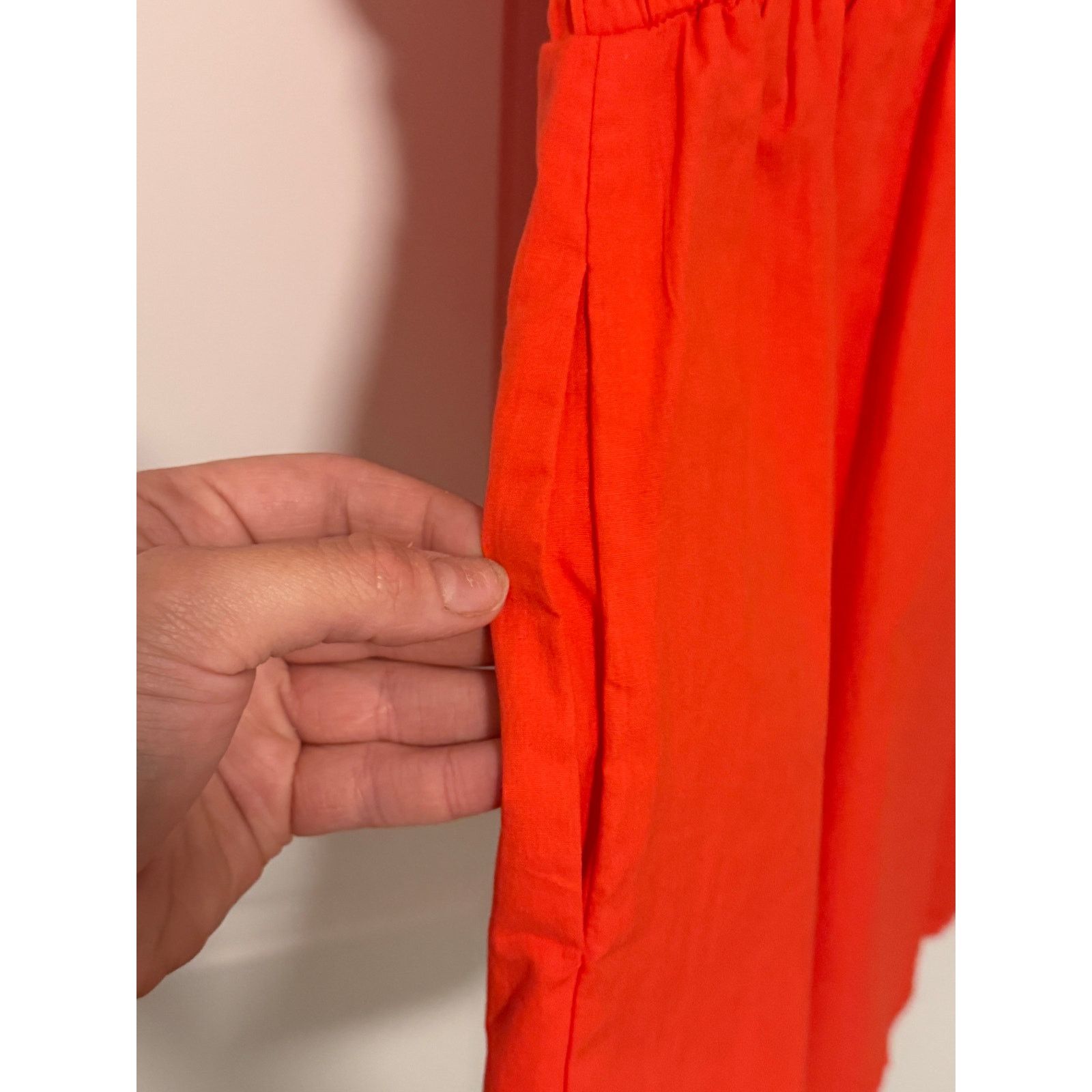 Other MainStrip Red Short Puff Sleeve Collar Button Up Romper Size 24" / US 00 / IT 34 - 6 Thumbnail