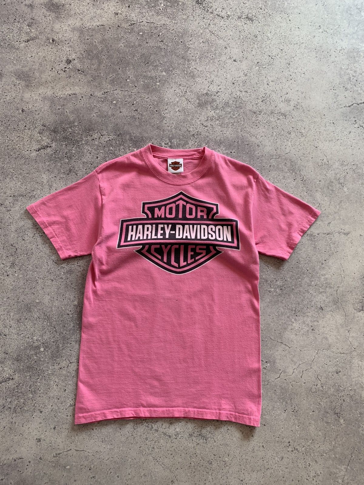 Harley Davidson Vintage Harley Davidson 2009 Cowboy Texas Pink Tee Shirt Size S / US 4 / IT 40 - 1 Thumbnail