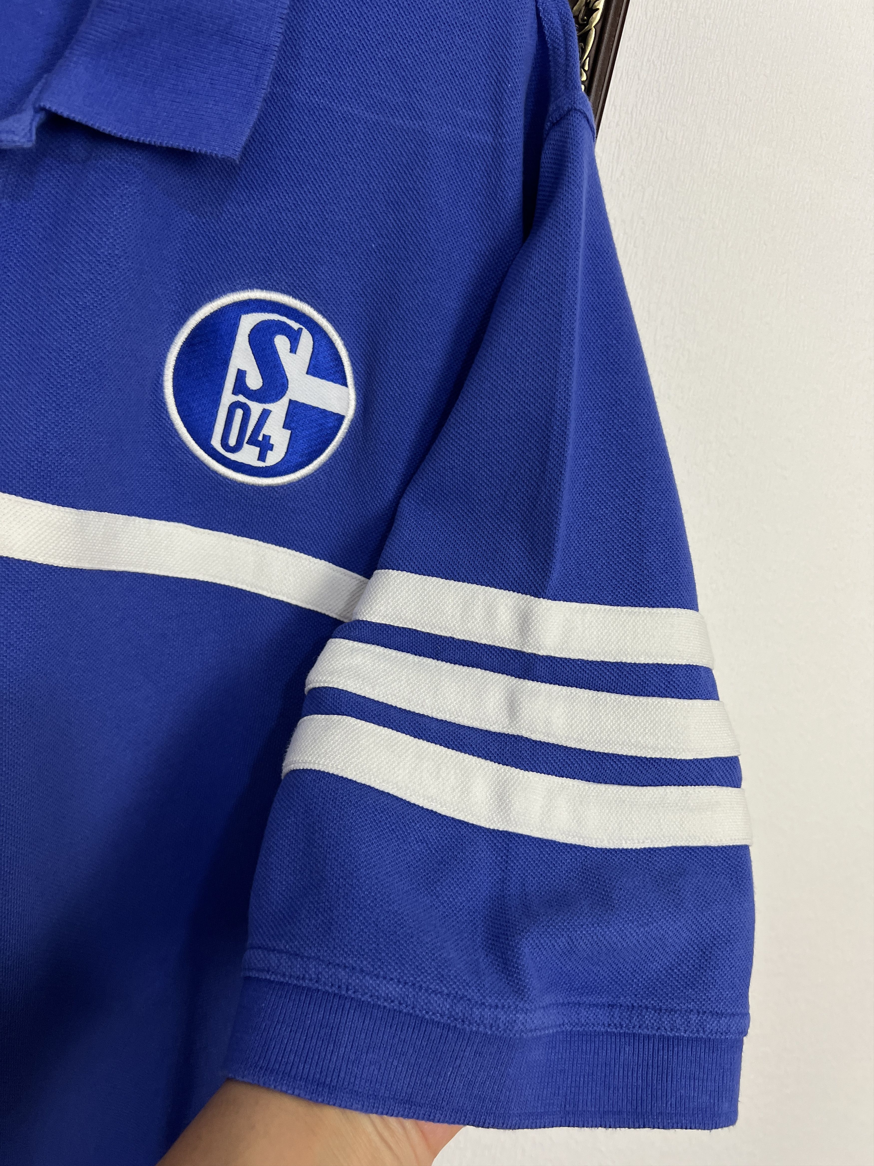 Adidas Vintage 90's Adidas FC Schalke 04 Football Shirt Soccer Size US L / EU 52-54 / 3 - 4 Thumbnail