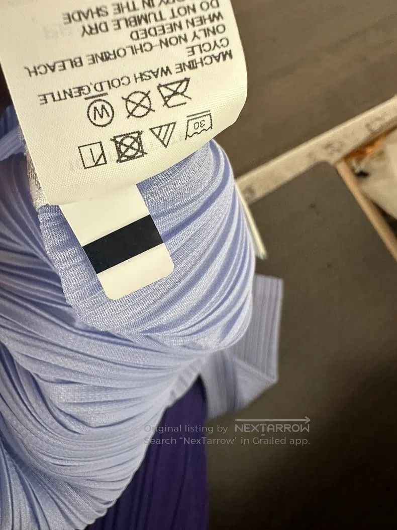 Issey Miyake Issey Miyake Purple Ruched Dress Size XL / US 12-14 / IT 48-50 - 5 Thumbnail