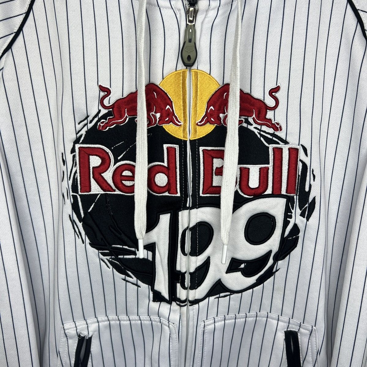 Fox Racing × Red Bull Fox Red Bull Racing Hoodie Zip Vintage Rare 199 Big Logo Size US L / EU 52-54 / 3 - 4 Thumbnail