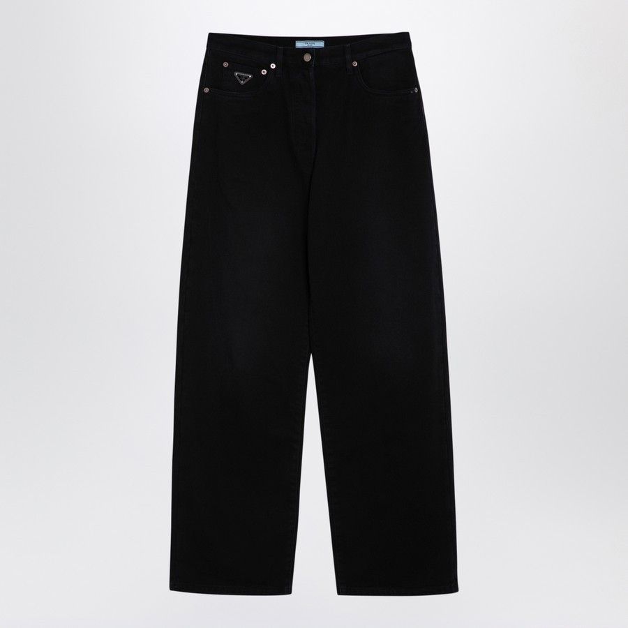 Prada o1d2blof0924 Denim Jeans in Black Size 27" / US 4 / IT 40 - 1 Thumbnail