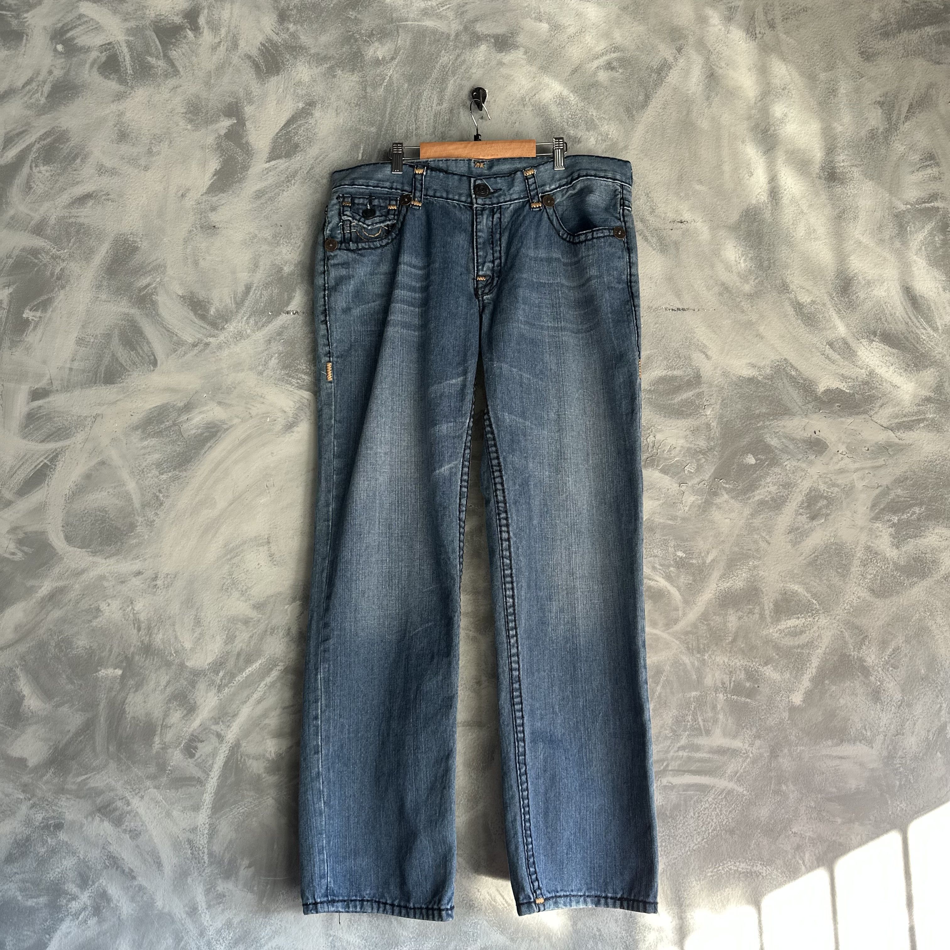 True Religion True Religion Billy Super T Jeans 38x33 Thick Stitching Size US 38 / EU 54 - 4 Thumbnail