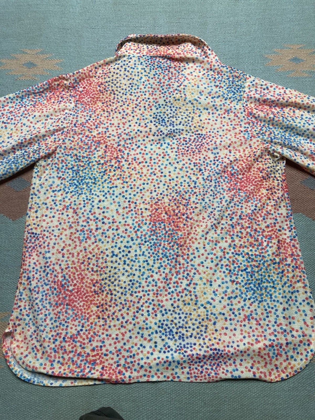 Vintage Vintage 70s shirt polka dot hippie boho rainbow women’s 18 Size L / US 10 / IT 46 - 7 Thumbnail
