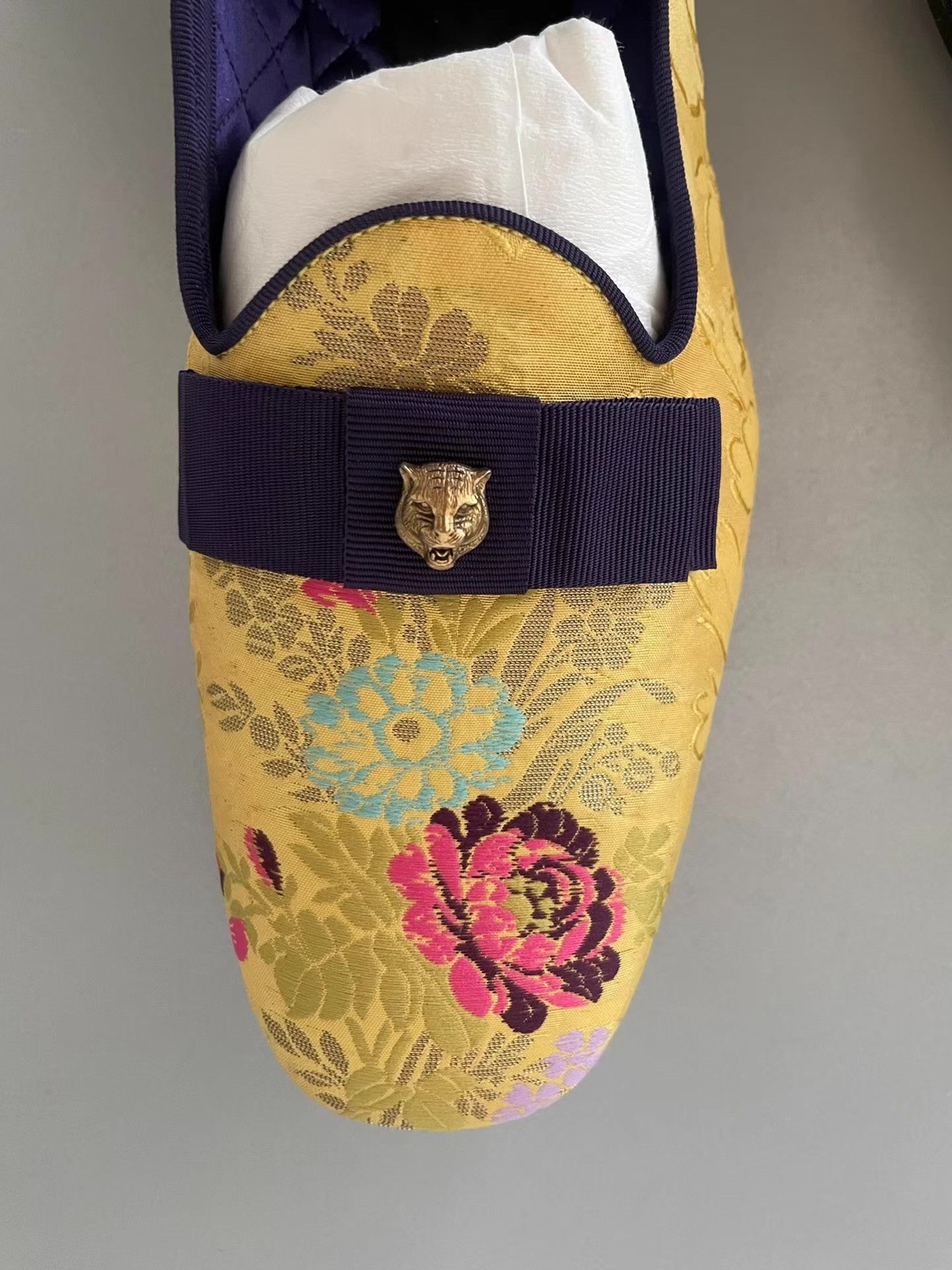 Gucci Gucci 16SS Embellished Jacquard Slip-On Loafers Ｑ21 Size US 7.5 / EU 40-41 - 8 Thumbnail