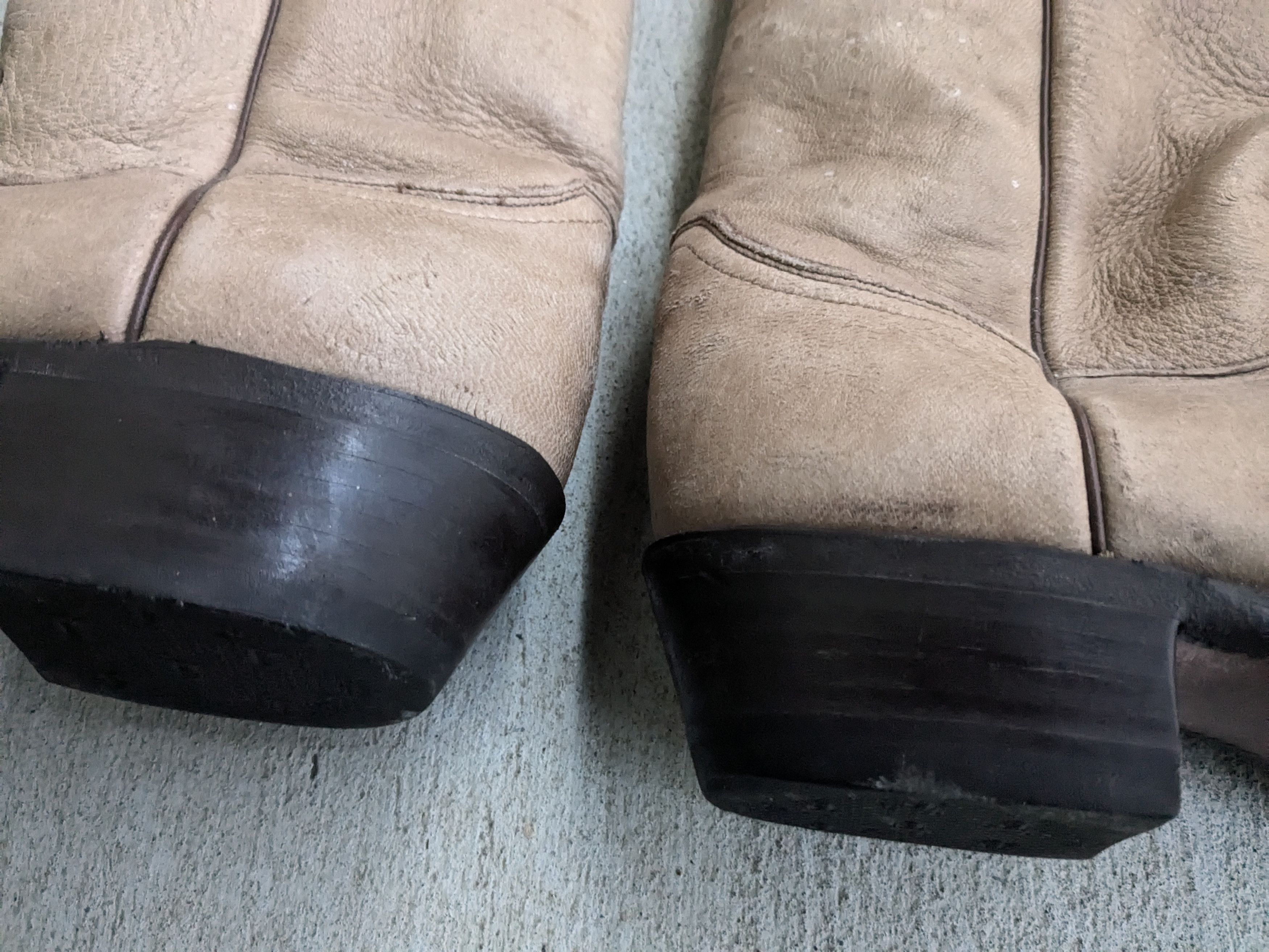Justin Boots × Vintage Vintage Justin Cowboy Boots Leather Taupe Brown 9 Western Size US 9 / EU 42 - 7 Thumbnail