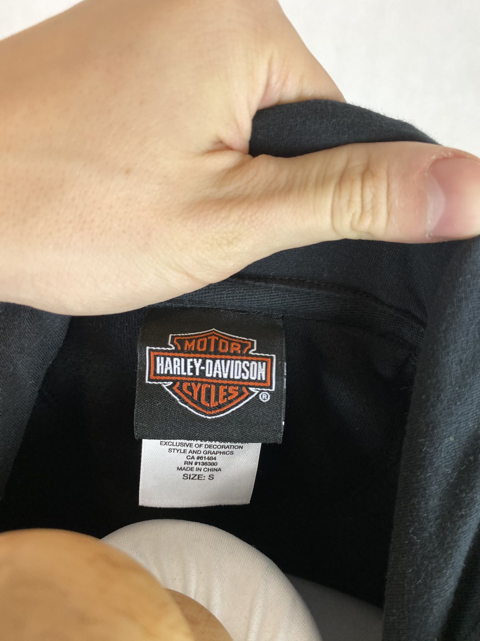 Harley Davidson × Vintage harley davidson hoodie zip up big logo full print Size US S / EU 44-46 / 1 - 8 Thumbnail