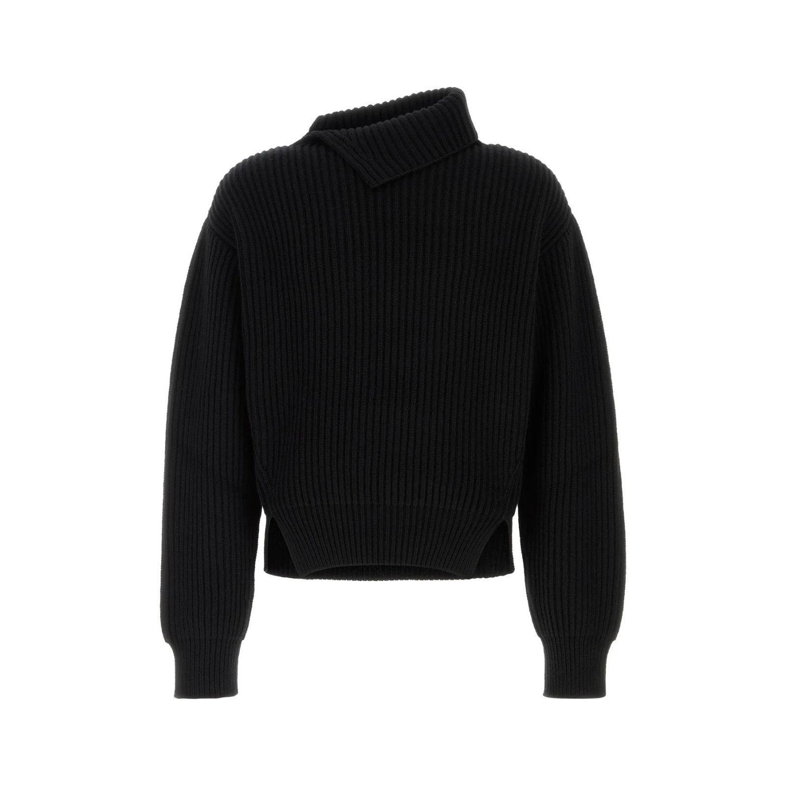Jil Sander JIL SANDER Black Wool Sweater New & Authentic (Men's size:S; Size US S / EU 44-46 / 1 - 1 Thumbnail