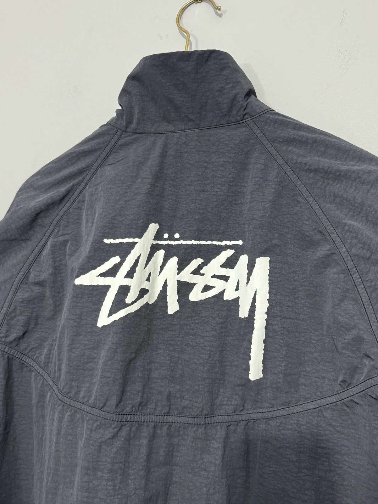 Nike × Stussy Nike x Stussy Windrunner Jacket Off Noir | Grailed