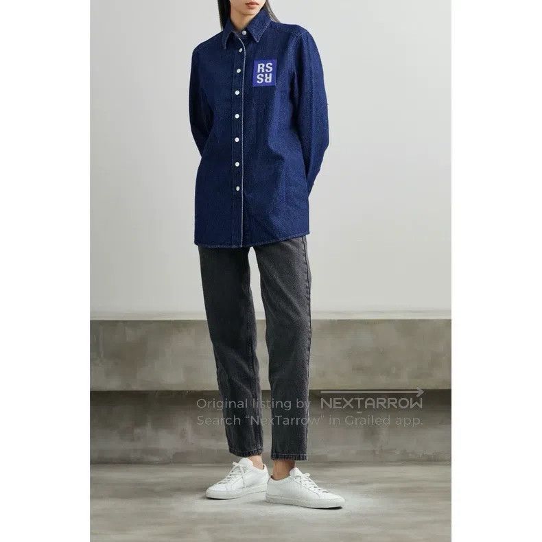 Raf Simons Raf Simons Unisex denim logo shirt Size US S / EU 44-46 / 1 - 8 Thumbnail