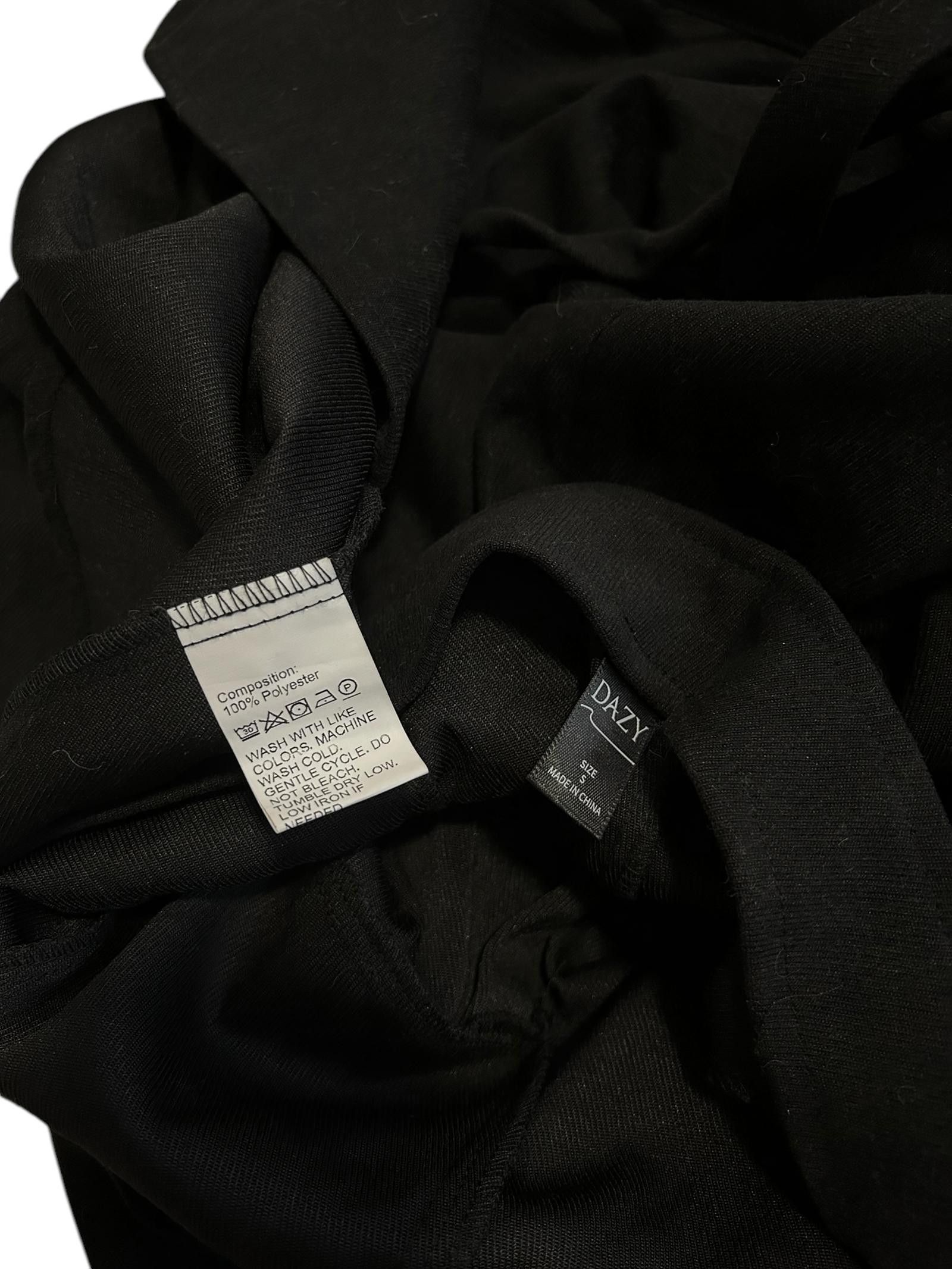 Daytona Elegant Black Midi Dress with Square Neckline Size S / US 4 / IT 40 - 7 Thumbnail