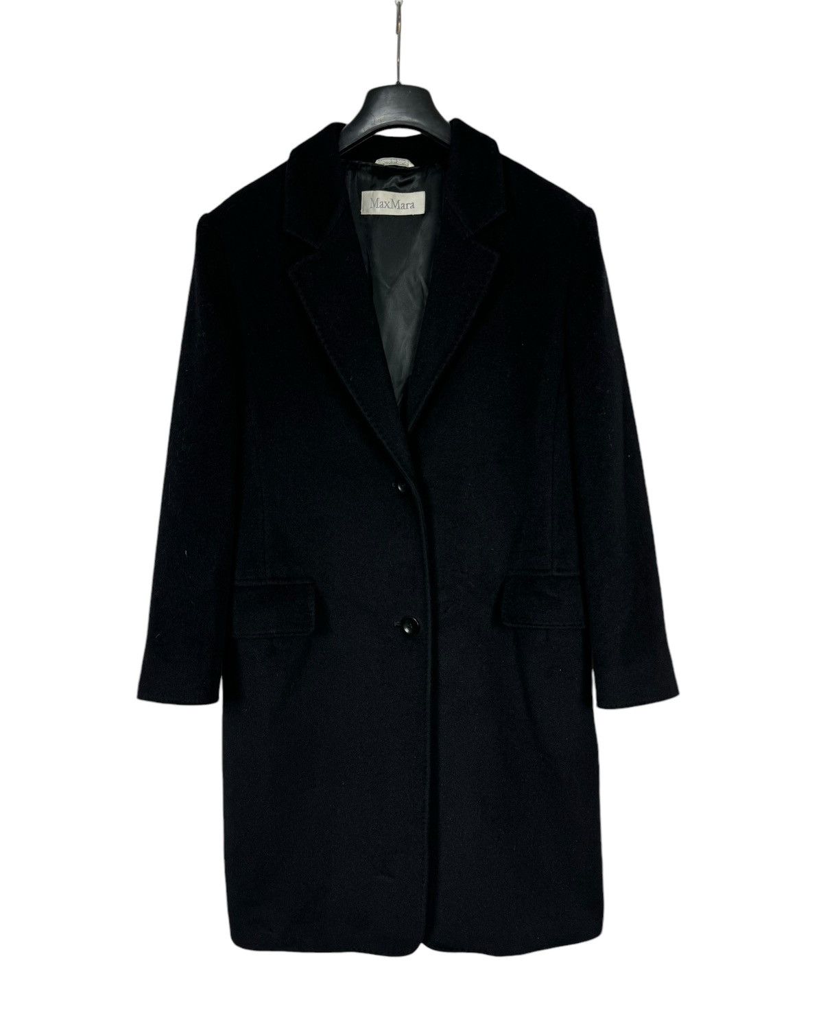 Max Mara Max Mara Virgin Wool-Angora Rabbit Coat size US10 IT44 Size L / US 10 / IT 46 - 10 Thumbnail