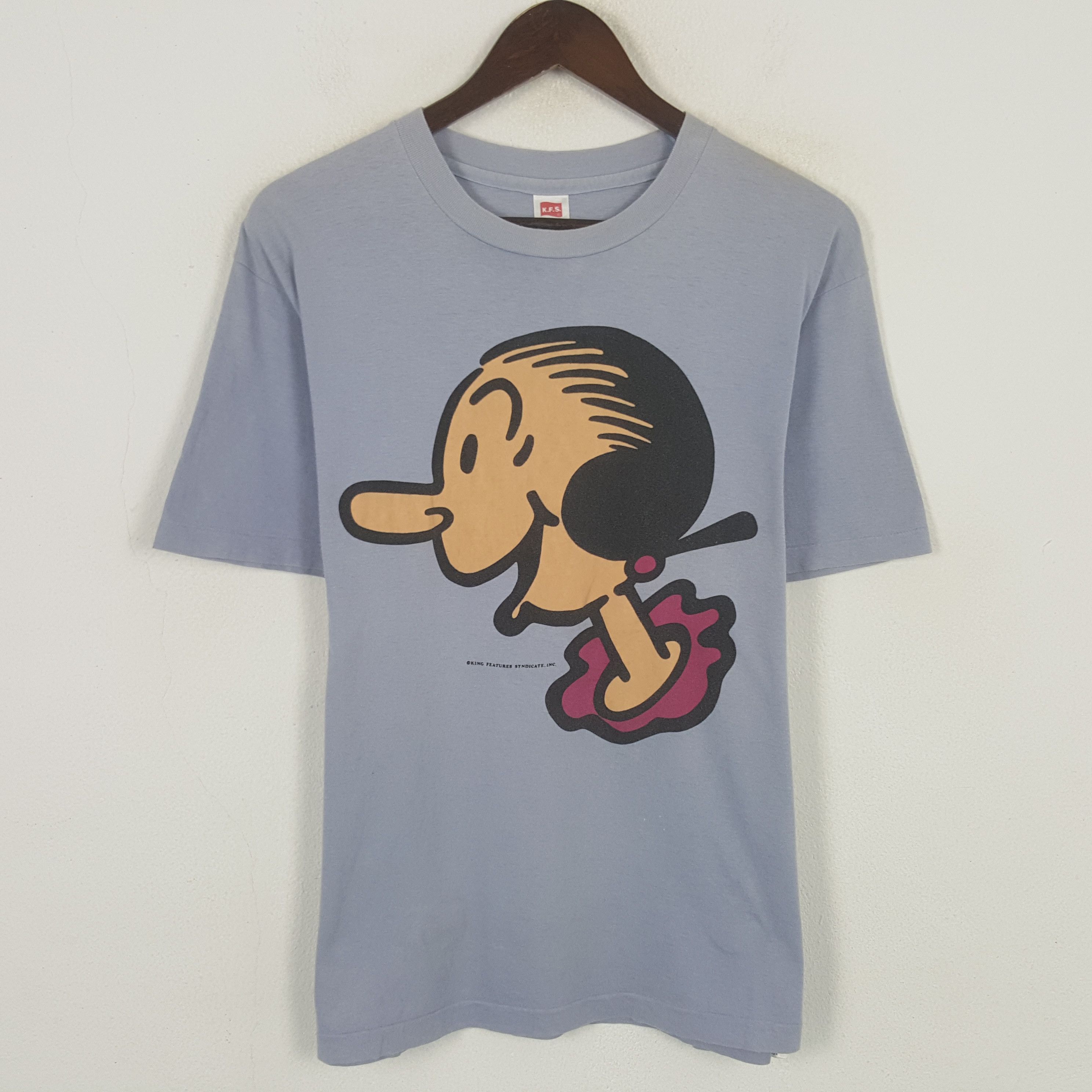Japanese Brand Vintage Popeye King Features Syndicate Tshirt Size US L / EU 52-54 / 3 - 1 Thumbnail