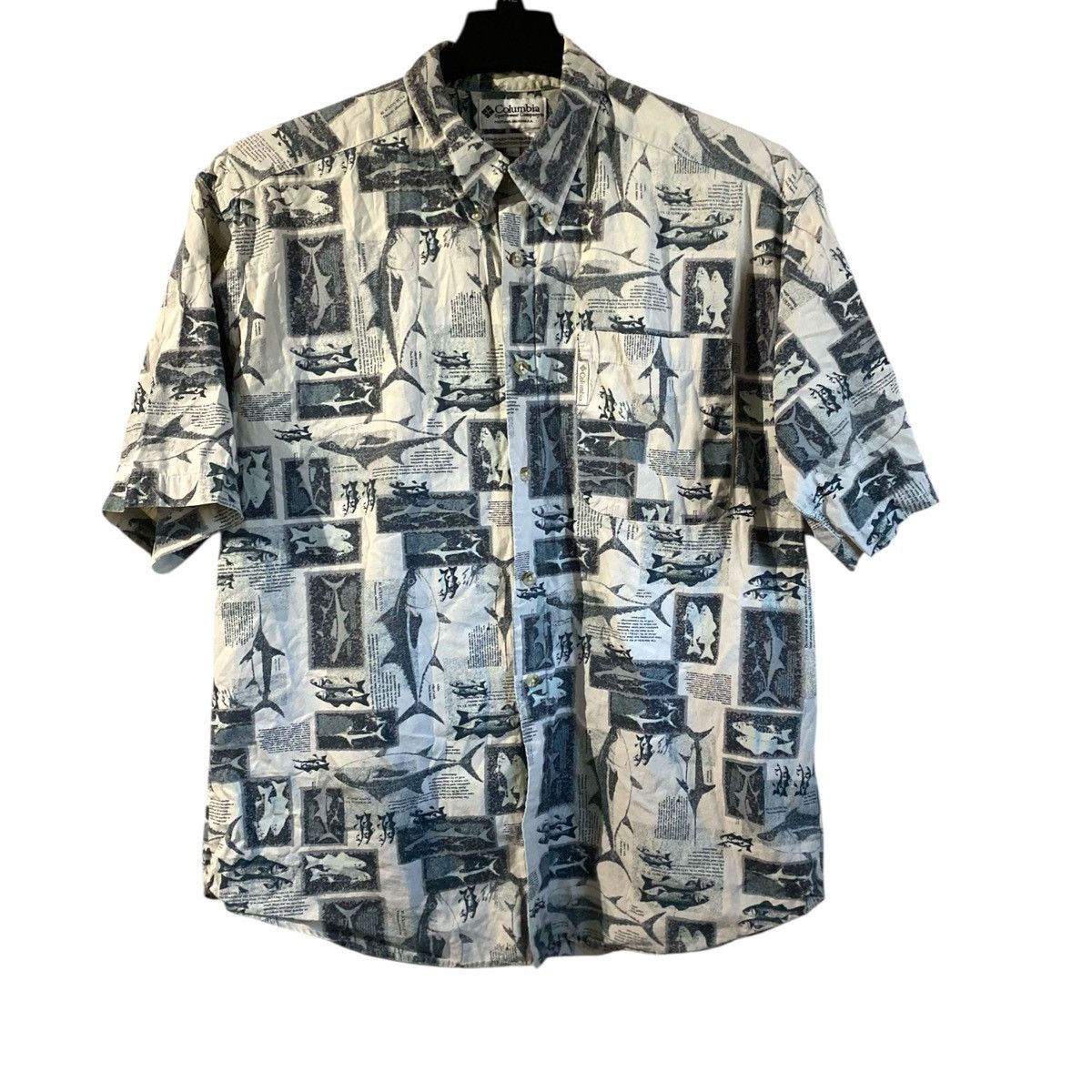 Columbia Columbia Men’s Fish Pattern Casual Button Front Shirt Large Size US L / EU 52-54 / 3 - 1 Thumbnail