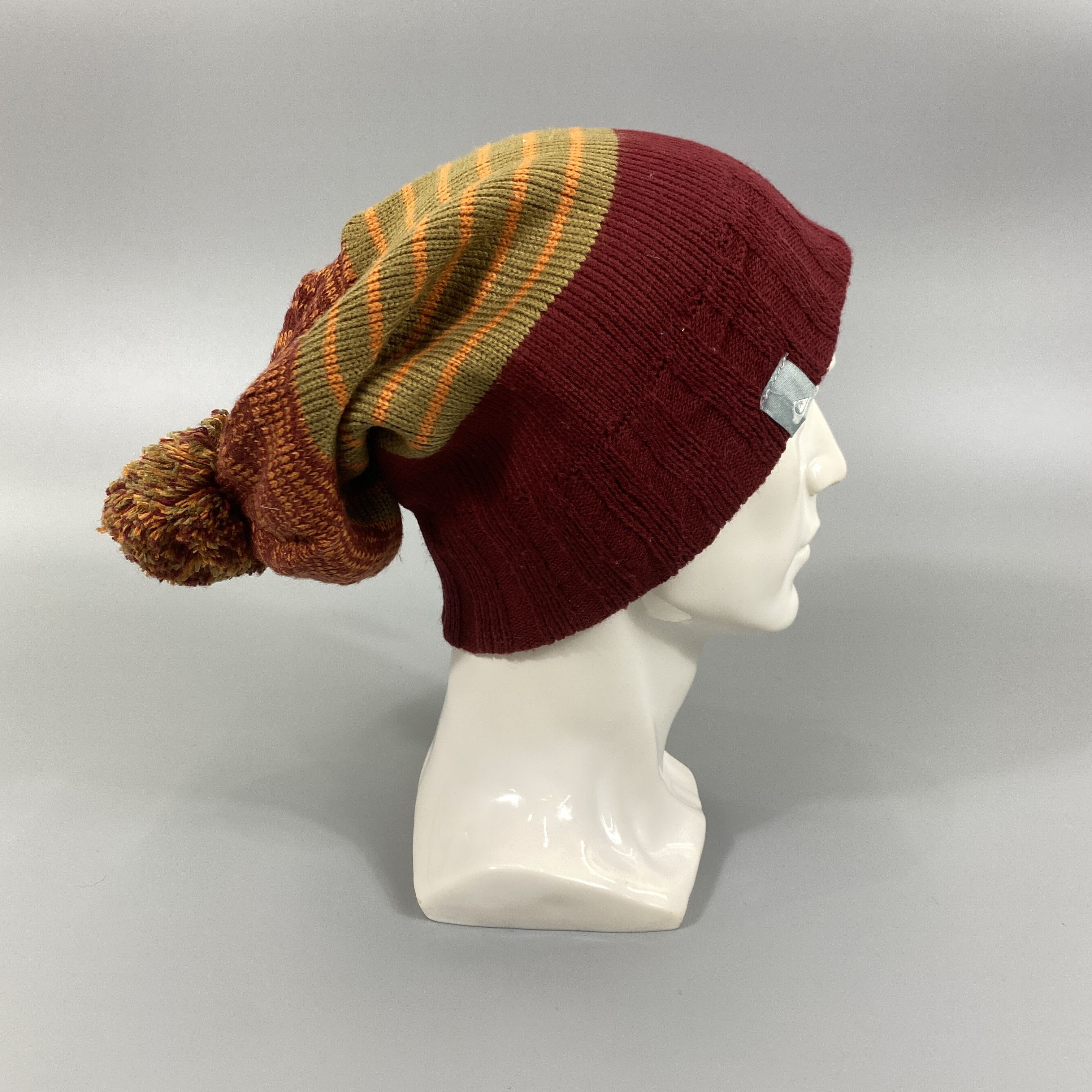 Japanese Brand Stripes Beanie Pom Pom -BN714 Size ONE SIZE - 4 Thumbnail