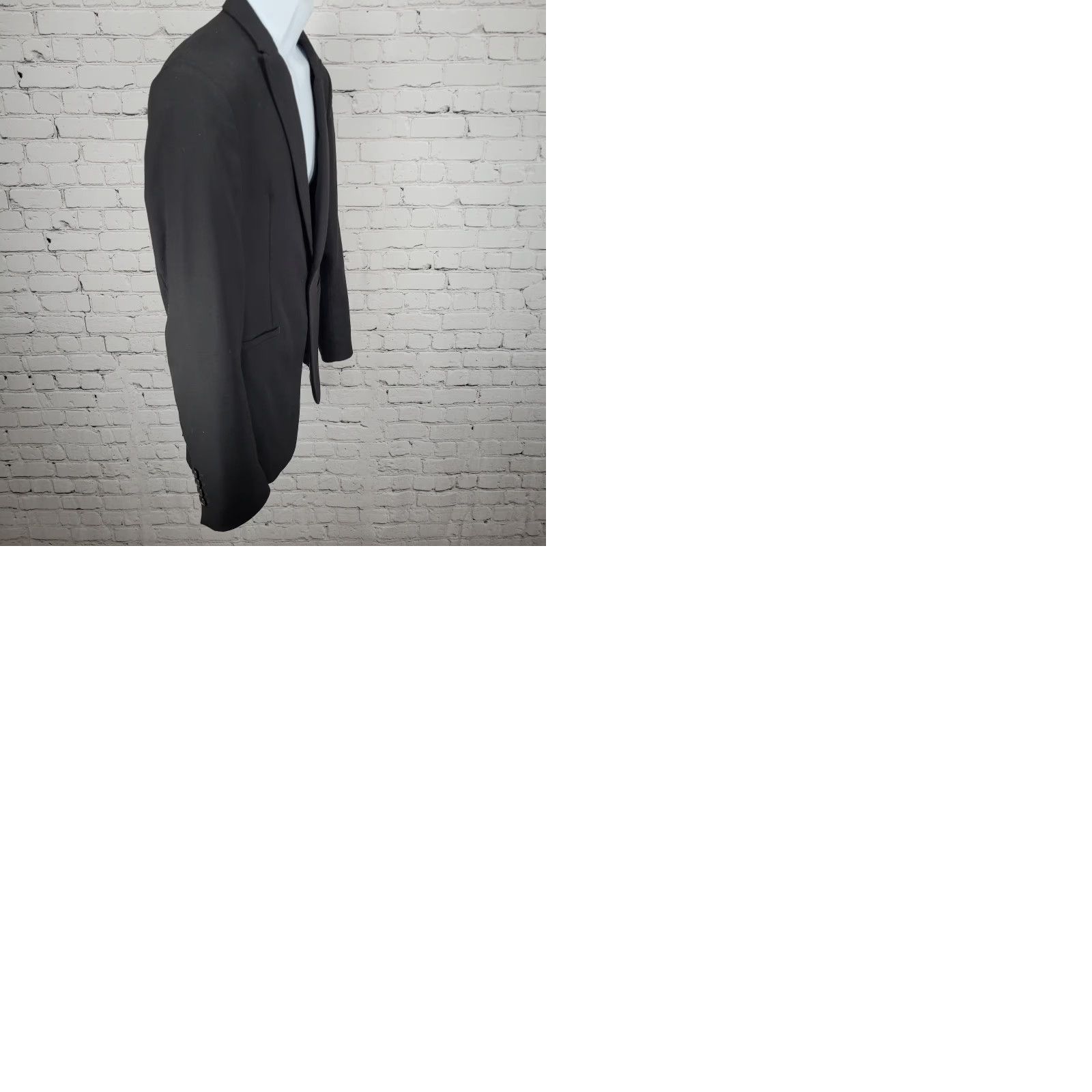 Zara Zara Blazer Jacket Black 1 Button Notch Double Vented 40 Blazer Men Formal Sport Coat 2 Piece Size 40R - 10 Thumbnail