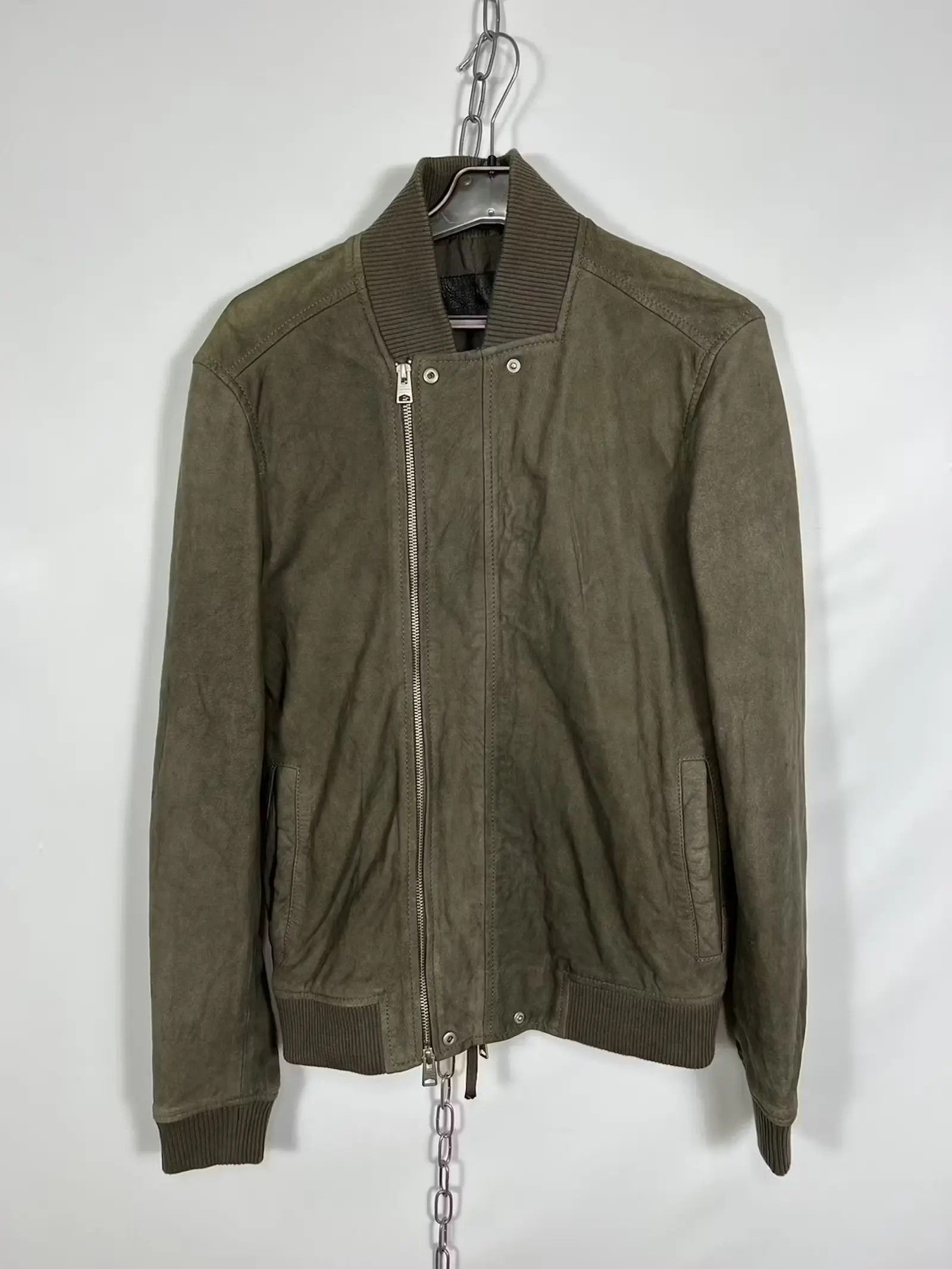 All saints Kurne Leather Bomber jacket