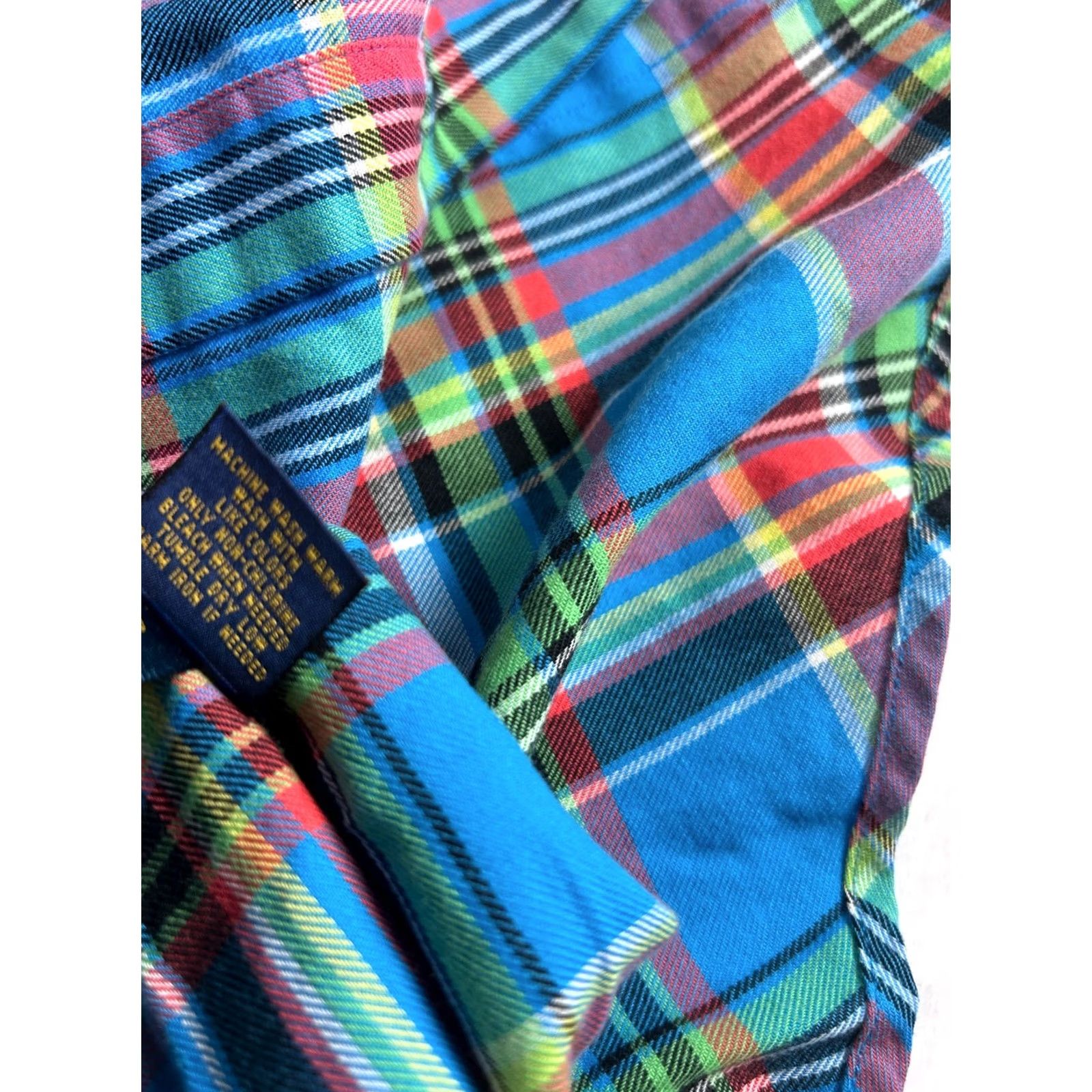 Ralph Lauren Ralph Lauren Womens Button Down Shirt Size 10 Blue Plaid Casual Professional Size L / US 10 / IT 46 - 4 Thumbnail