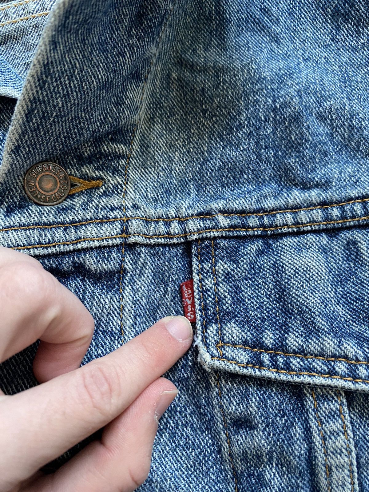 Levi's × Vintage Vintage Levi’s Denim Jacket Made In USA,90’s Size US XL / EU 56 / 4 - 7 Thumbnail