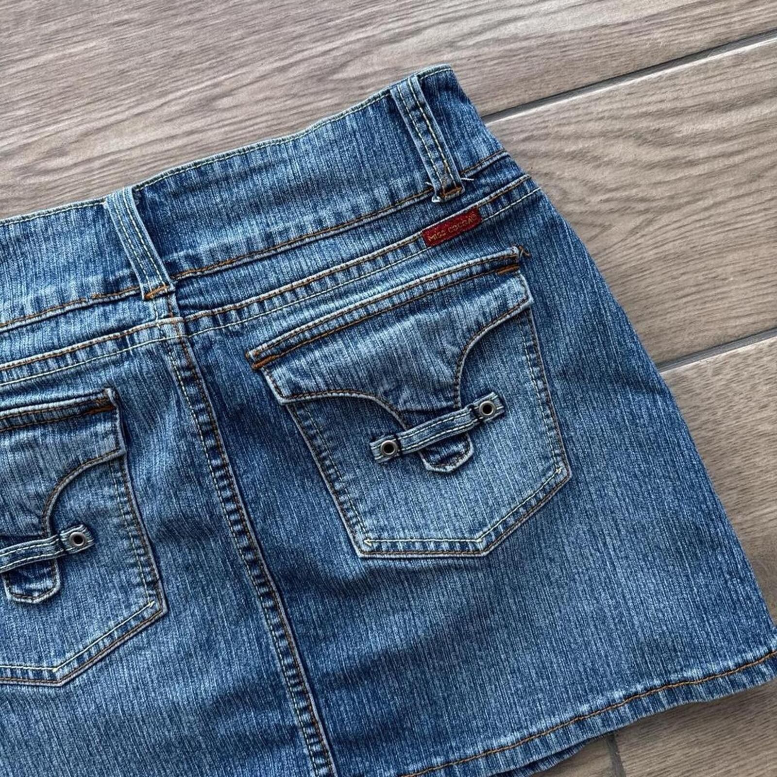 Other Y2K Miss Cocoa Denim Mini Skirt Size 30" / US 8 / IT 44 - 4 Thumbnail