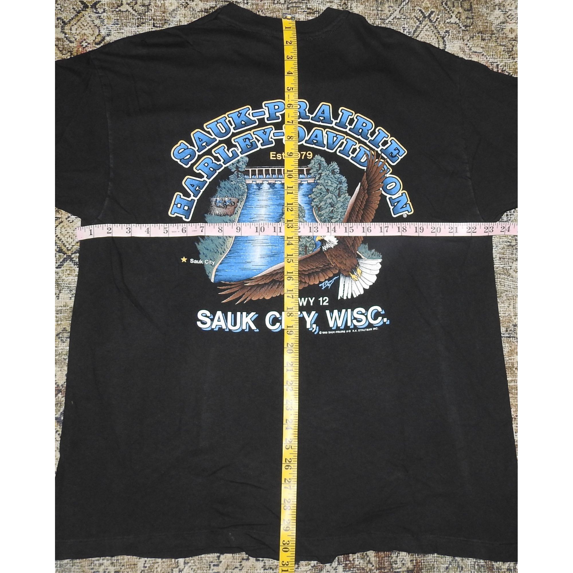 Harley Davidson Vintage 1989 Harley Davidson T-Shirt Men's XL Eagle I Am Smi Size US XL / EU 56 / 4 - 9 Thumbnail