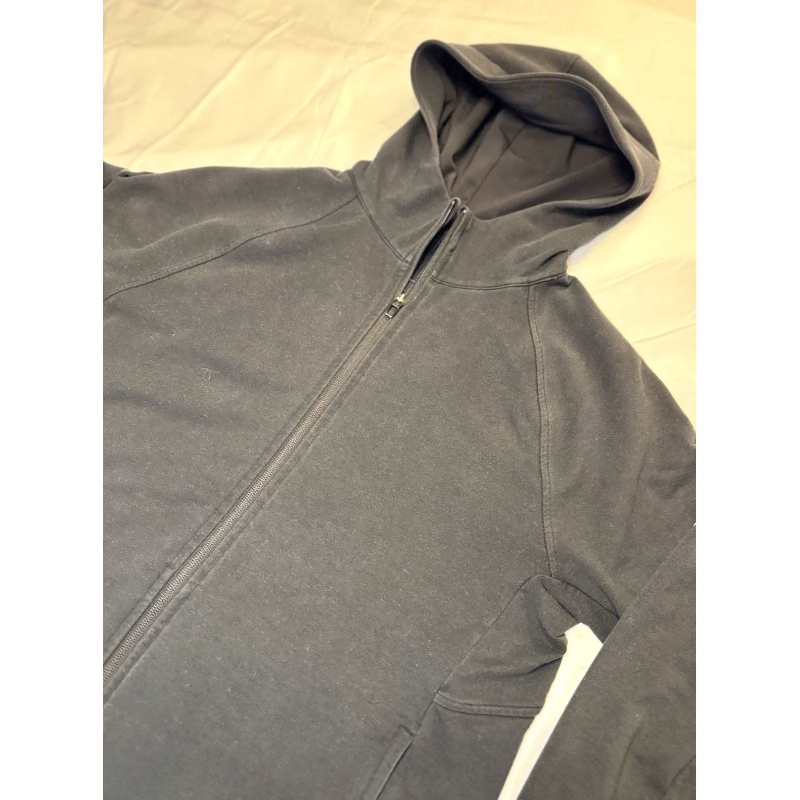 Lululemon Lululemon City Sweat Black Thermo Full Zip Hoodie Performance Mens M Full Zip Hooded Pockets Logo Zipper Fall Winter Spring Size US M / EU 48-50 / 2 - 3 Thumbnail