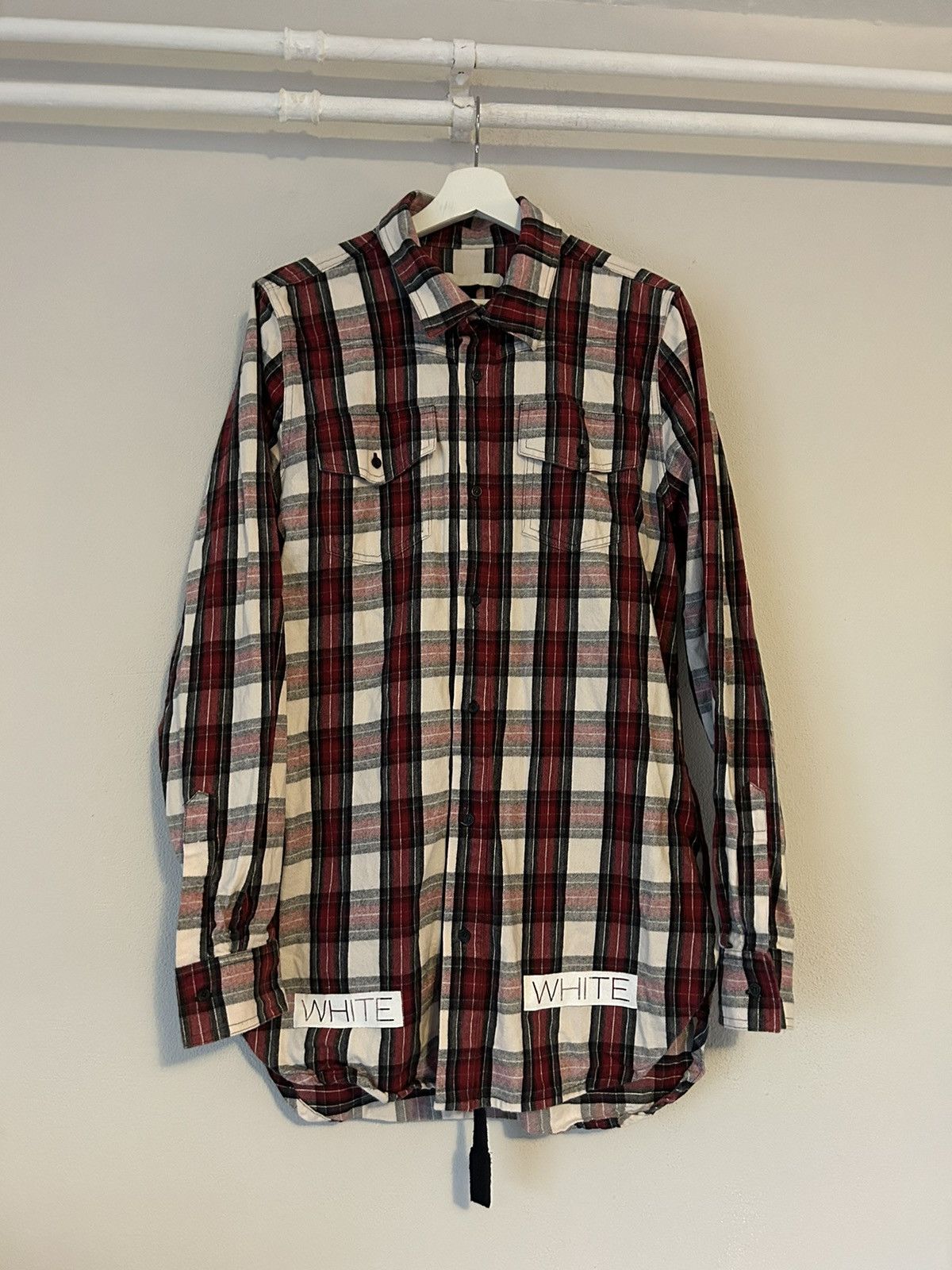 Off-White Flannel Shirt Diagonal Backprint Size US S / EU 44-46 / 1 - 2 Thumbnail