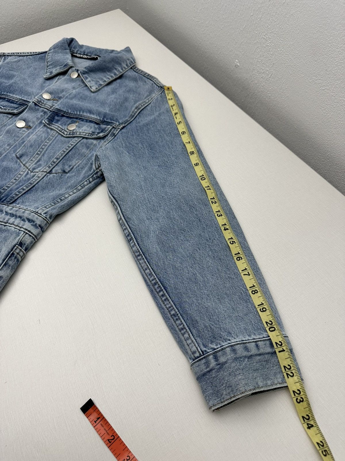 Alexander Wang Alexander Wang BITE Denim Romper High Rise Jumpsuit ButtonUp Size 32" / US 10 / IT 46 - 15 Thumbnail