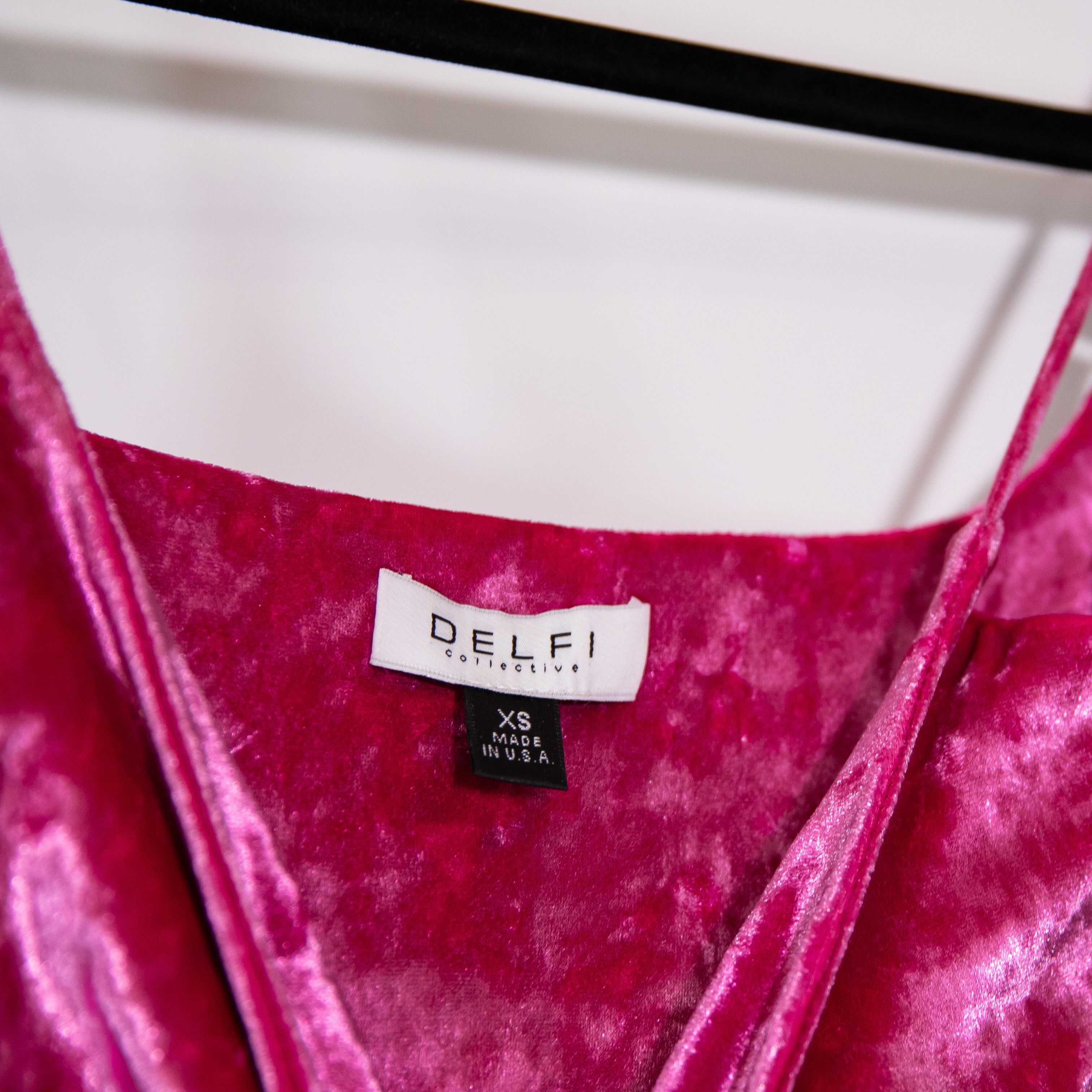 Other Delfi Collective Kim Crushed Velvet Velour Size XS / US 0-2 / IT 36-38 - 2 Thumbnail