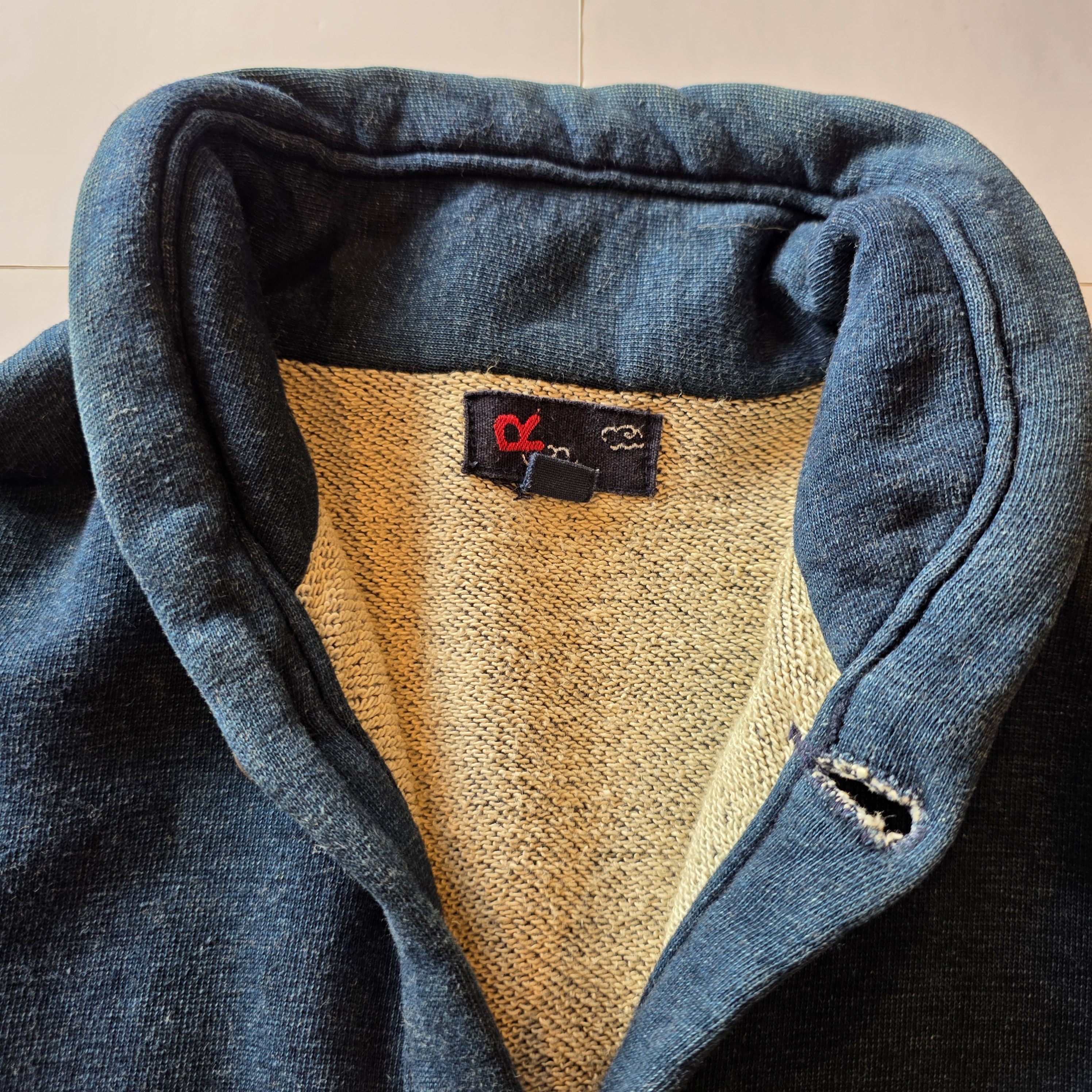 45rpm 45rpm Japan Indigo Knit Shawl Cardigan Size US M / EU 48-50 / 2 - 10 Thumbnail