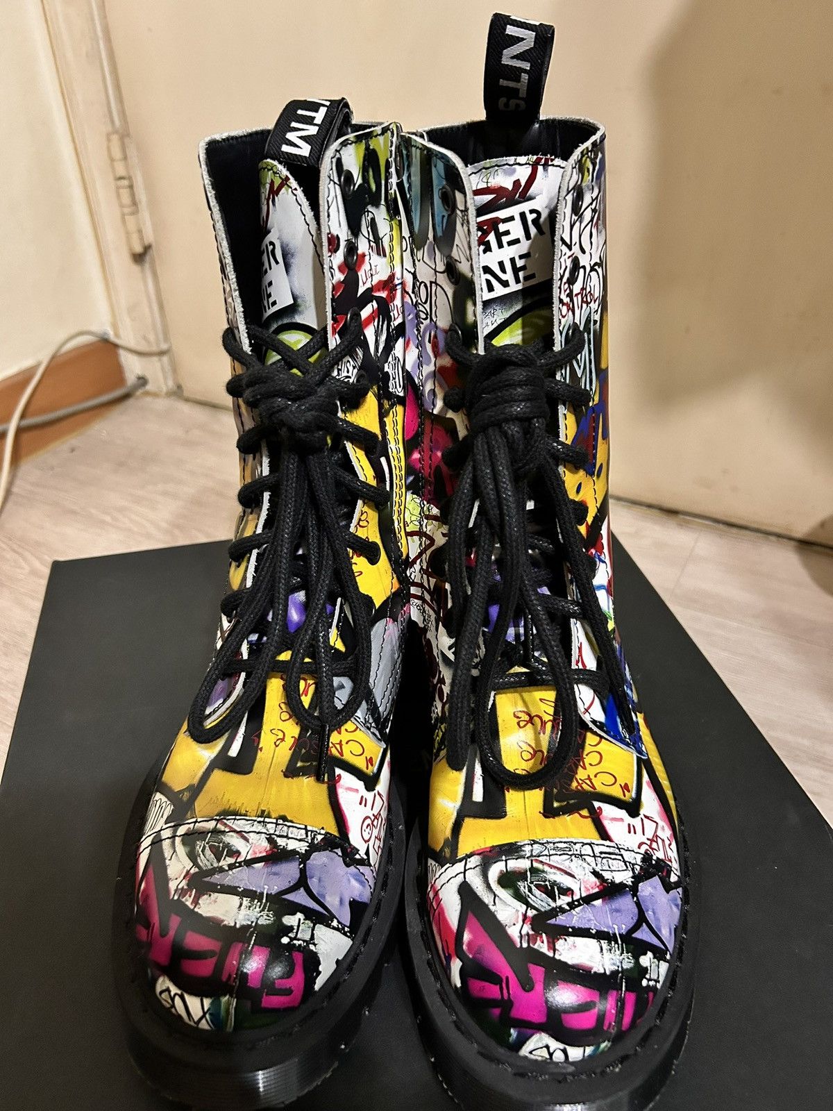 Vetements Vetements lace-up graffiti combat boots Size US 7 / EU 40 - 3 Thumbnail