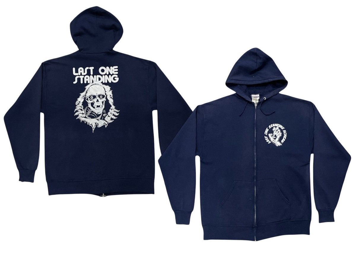 Santa Cruz Skateboards × Vintage 90s SANTA CRUZ SKATEBOARDING LAST ONE STANDING HOODIE ZIPPER Size US L / EU 52-54 / 3 - 1 Thumbnail