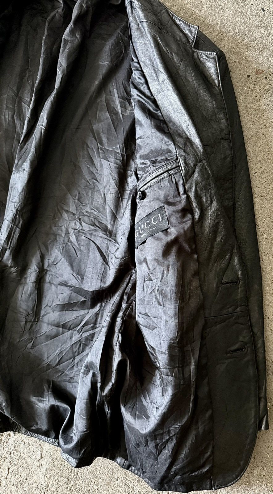 Gucci Gucci - Tom Ford - Leather Blazer Size US M / EU 48-50 / 2 - 11 Thumbnail