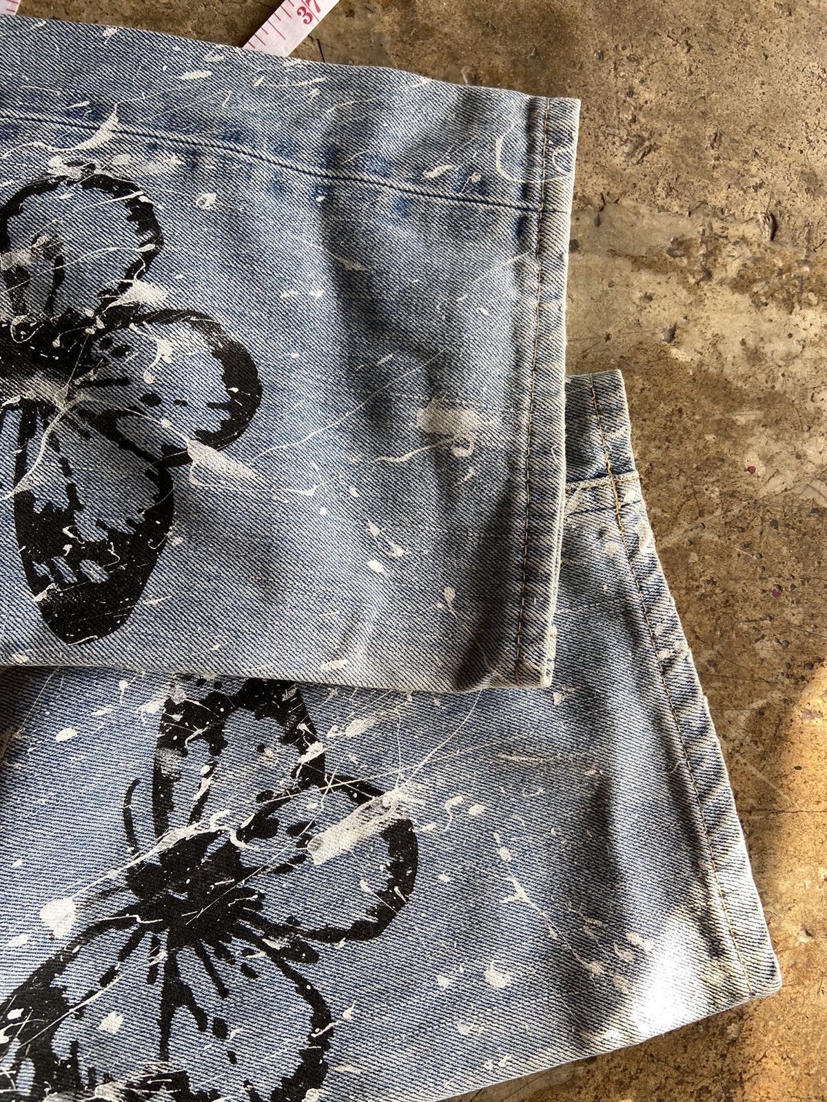 Vintage Levis 505 custom butterfly Size US 34 / EU 50 - 8 Thumbnail