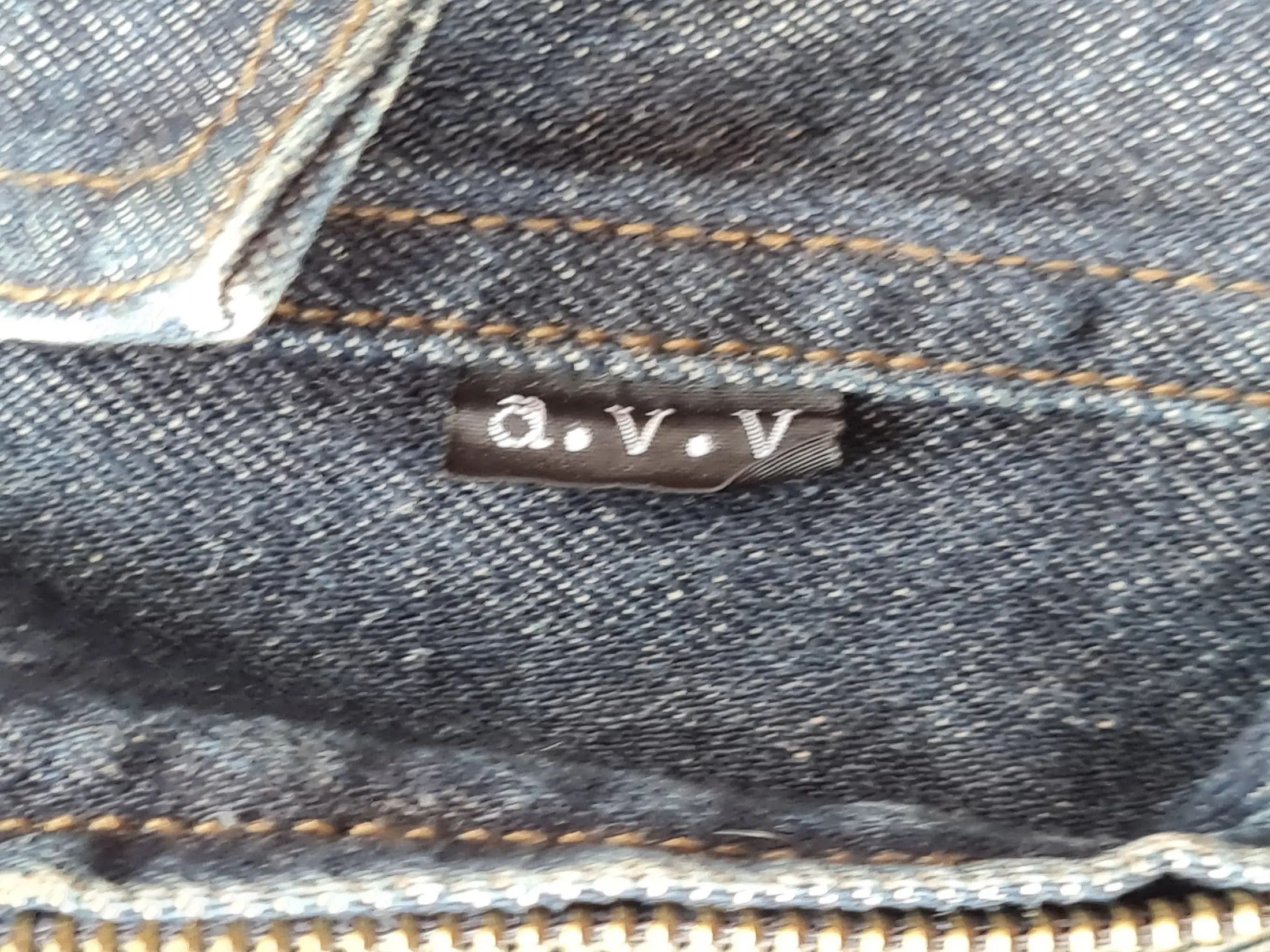 Vintage A.V.V Homme Denim Jacket Size US L / EU 52-54 / 3 - 9 Thumbnail