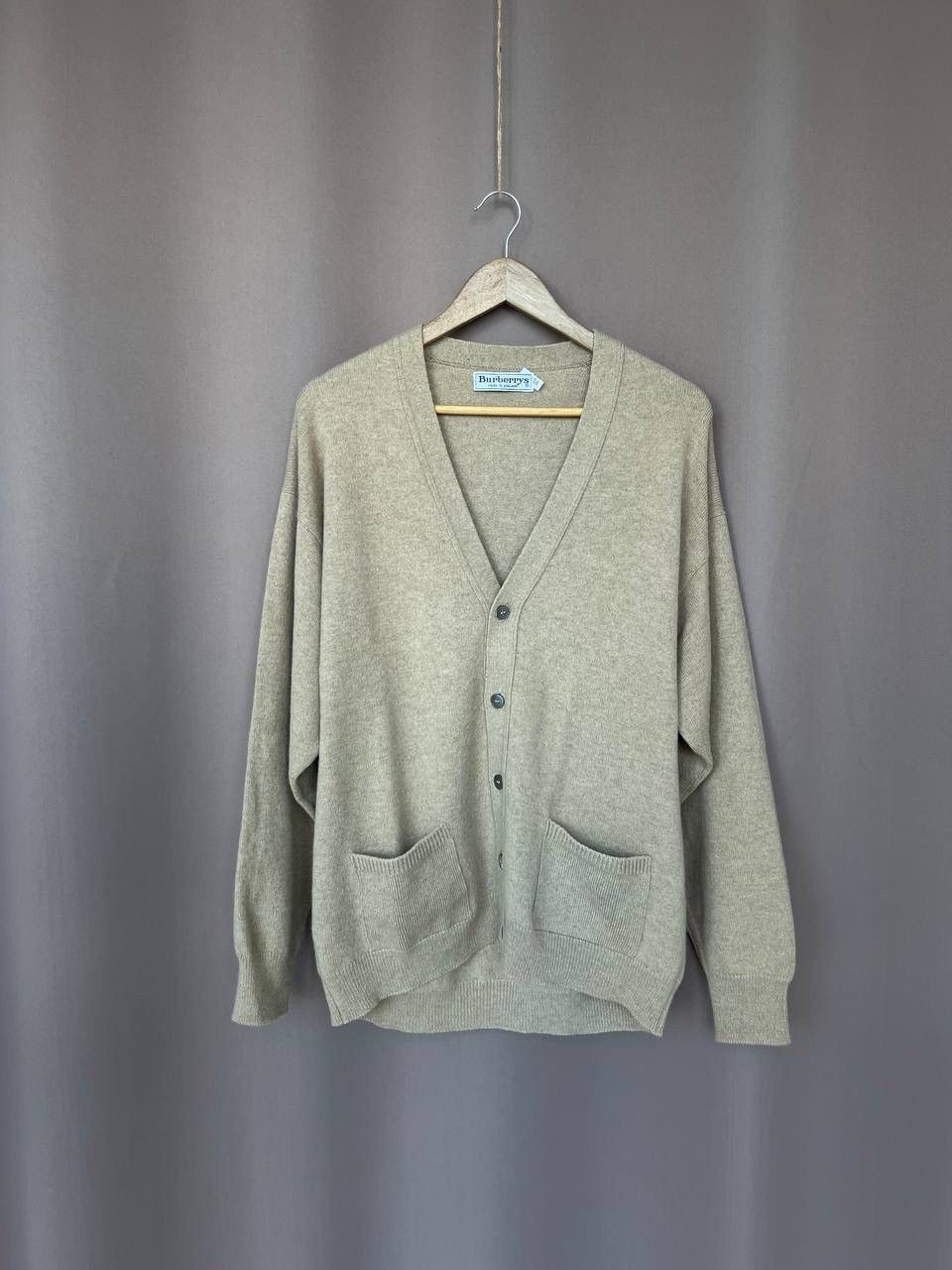 Burberry Burberrys Wool Knit Cardigan Men Size 54 L Sweater England Size US L / EU 52-54 / 3 - 1 Thumbnail