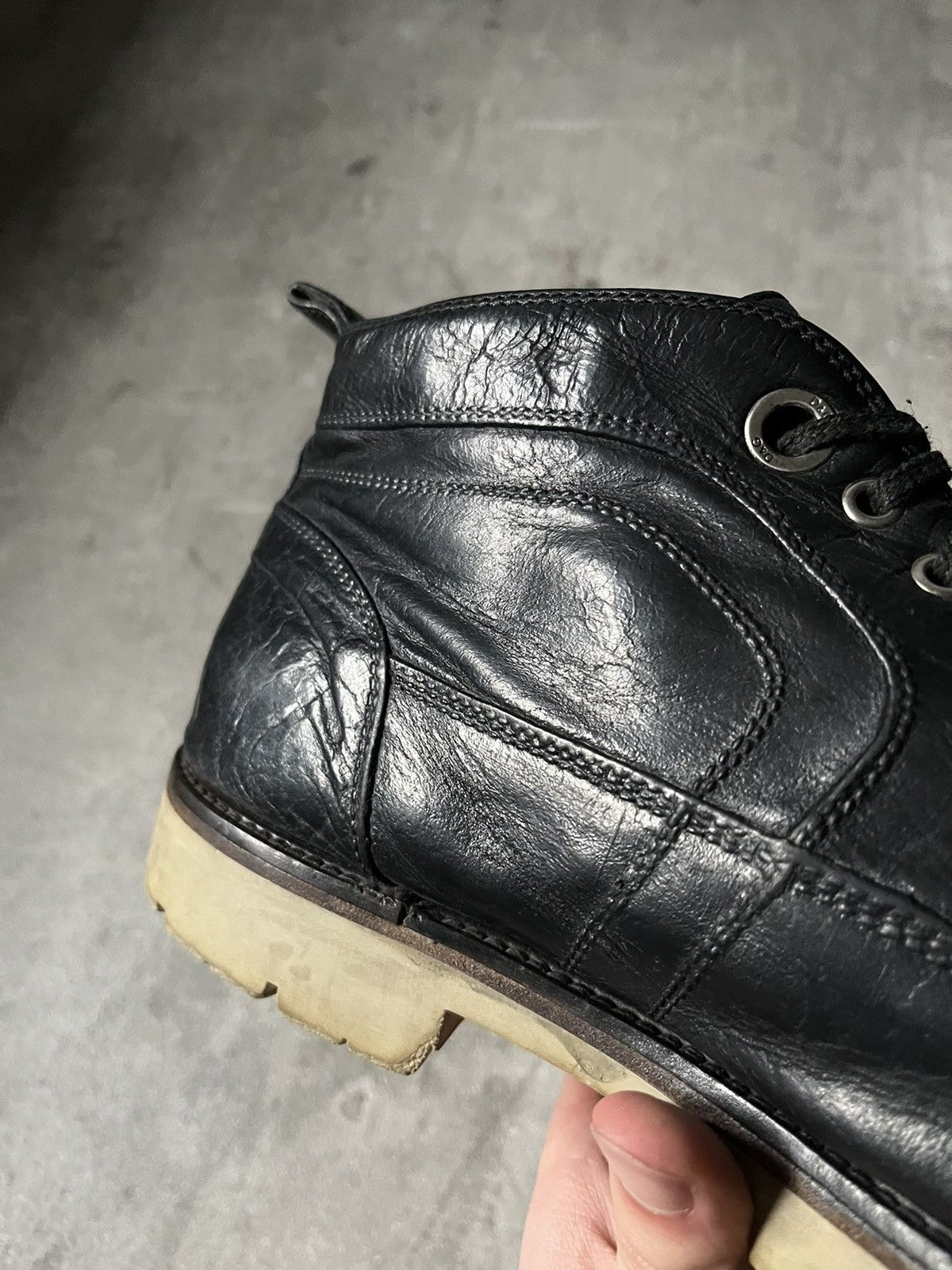 Dolce & Gabbana Dolce & Gabbana leather black boots rare Size US 12 / EU 45 - 19 Thumbnail
